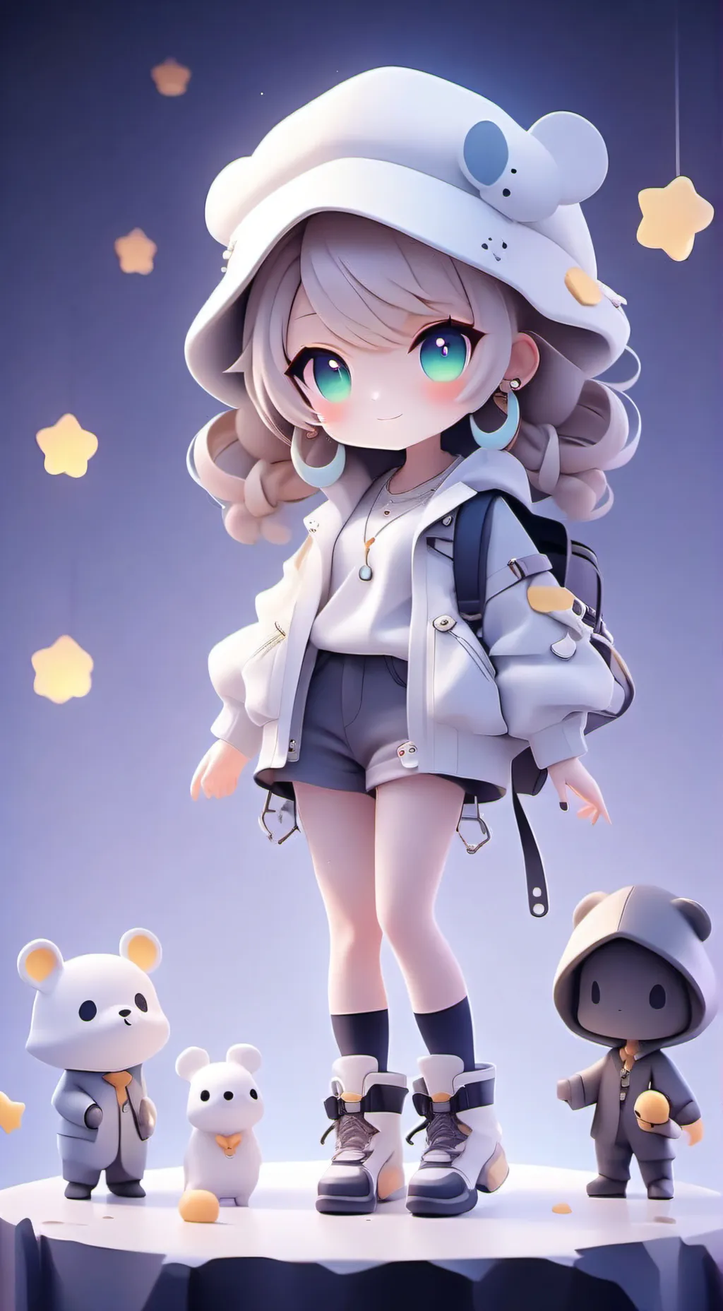 ai character: Aizawa and mic kid background