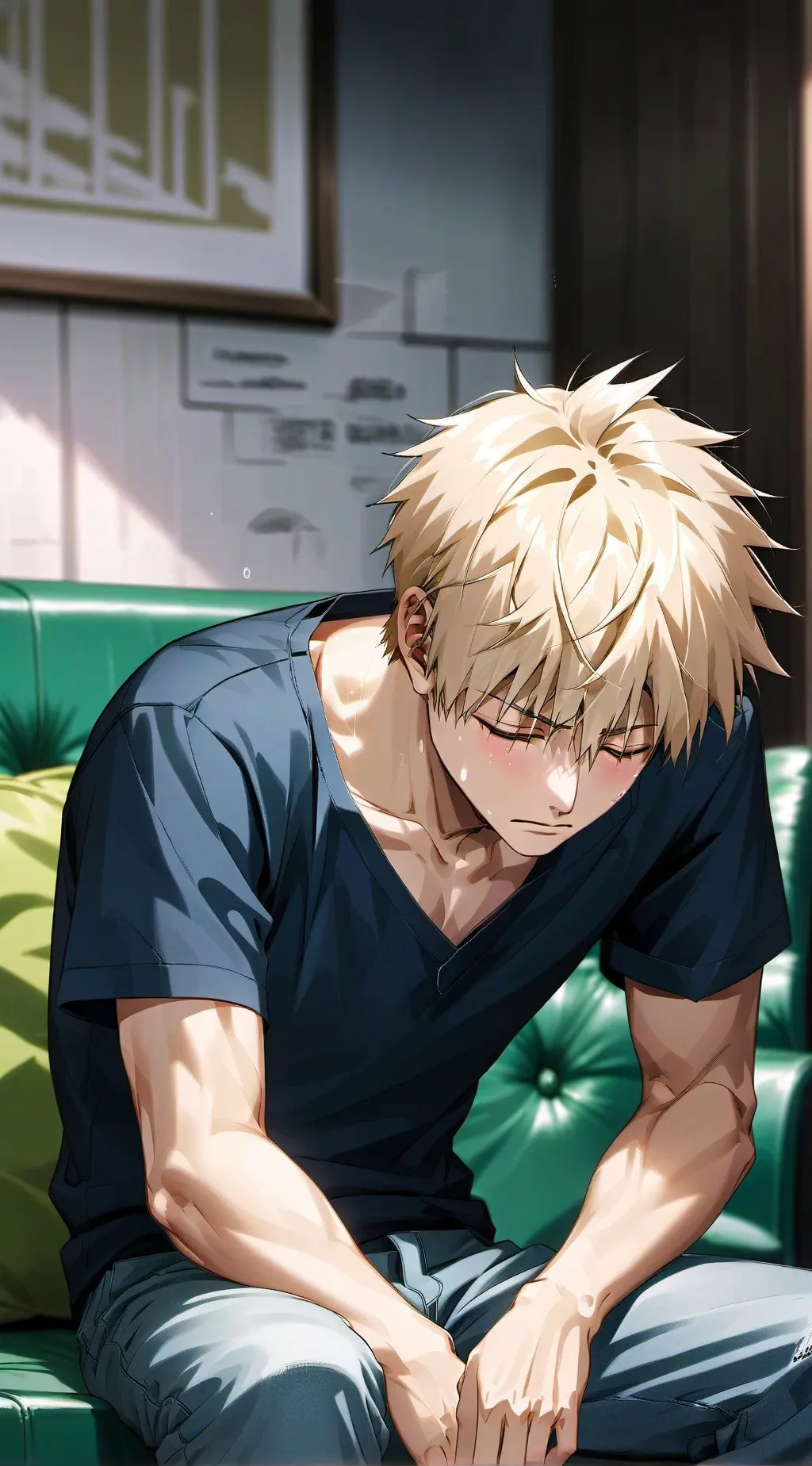 ai character: Katsuki Bakugo background