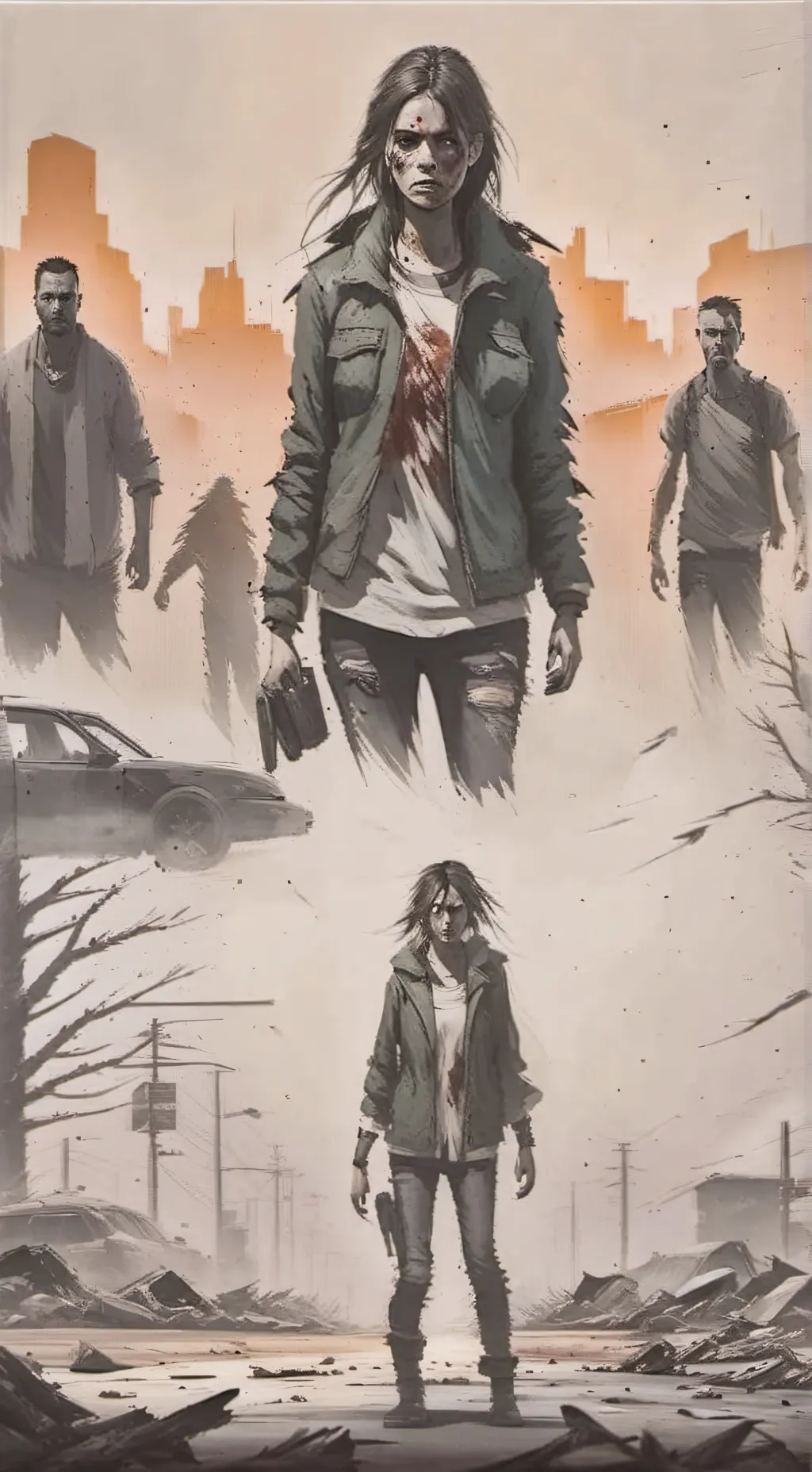 ai character: Smiling critters  background