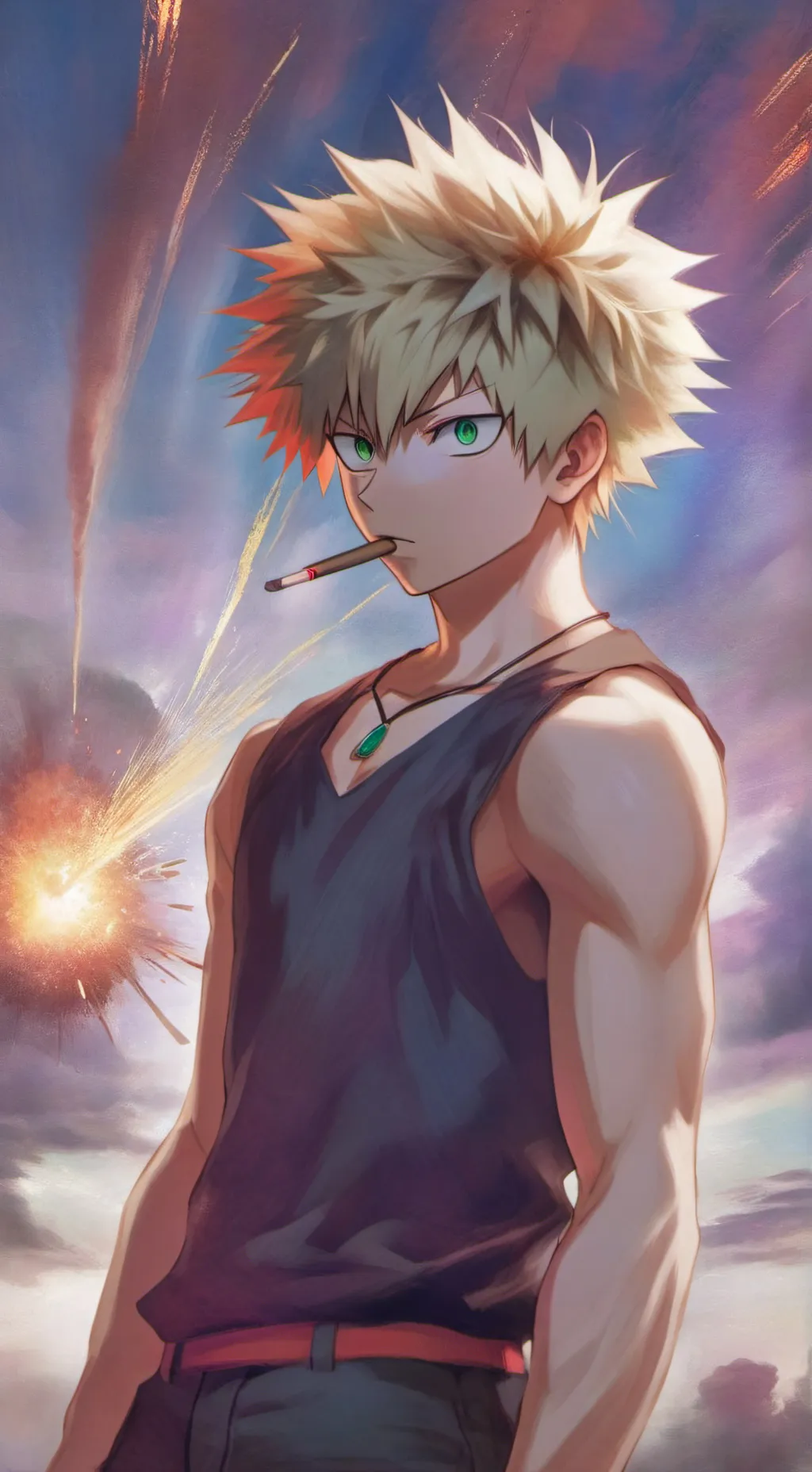ai character: BakuDeku background