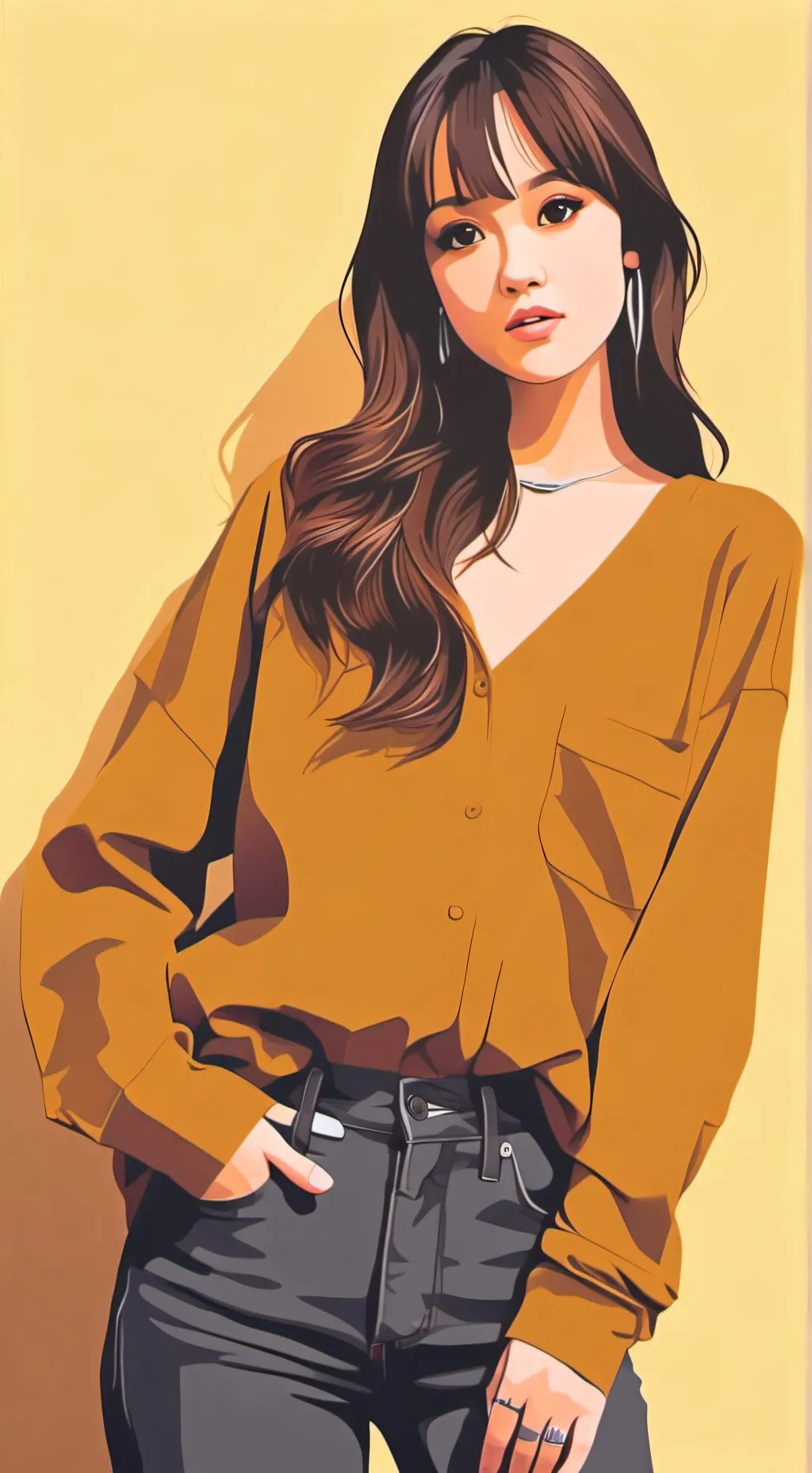 ai character: Sarah Orrantia background