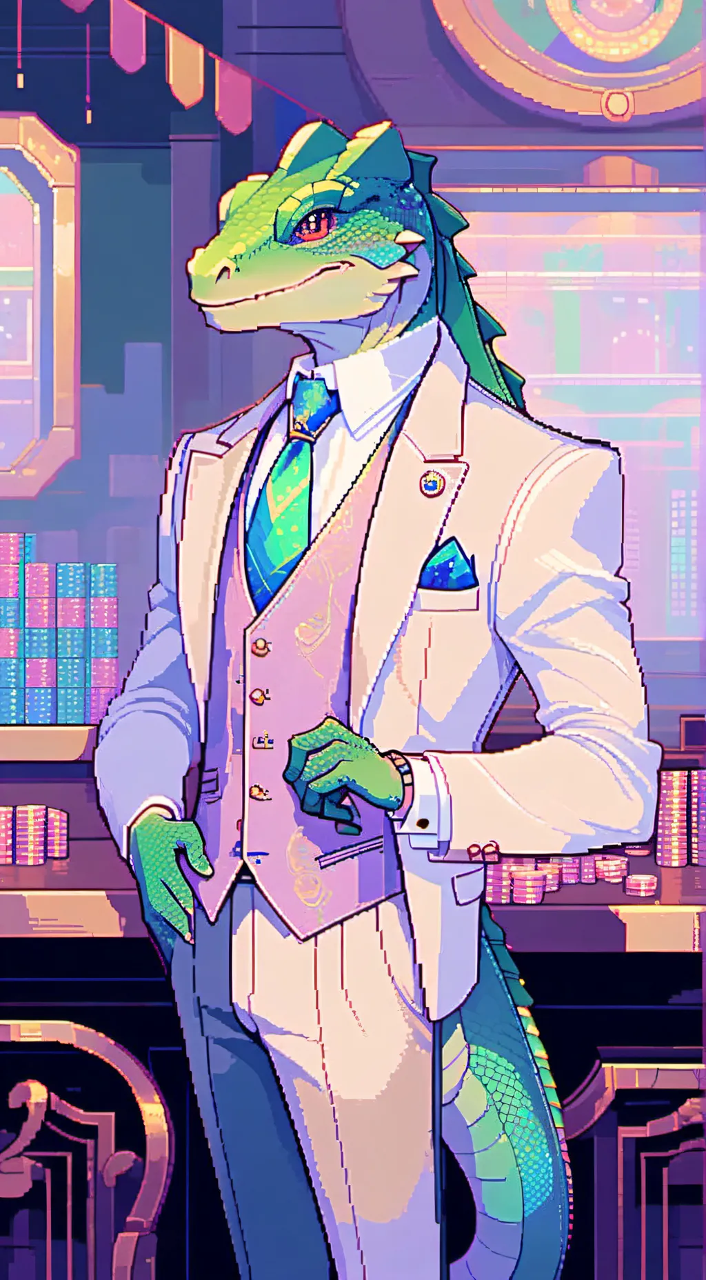 ai character: Geck background