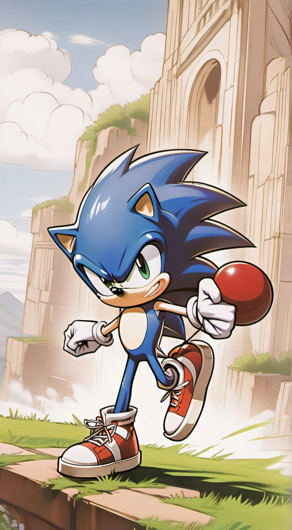 ai character: sonic background