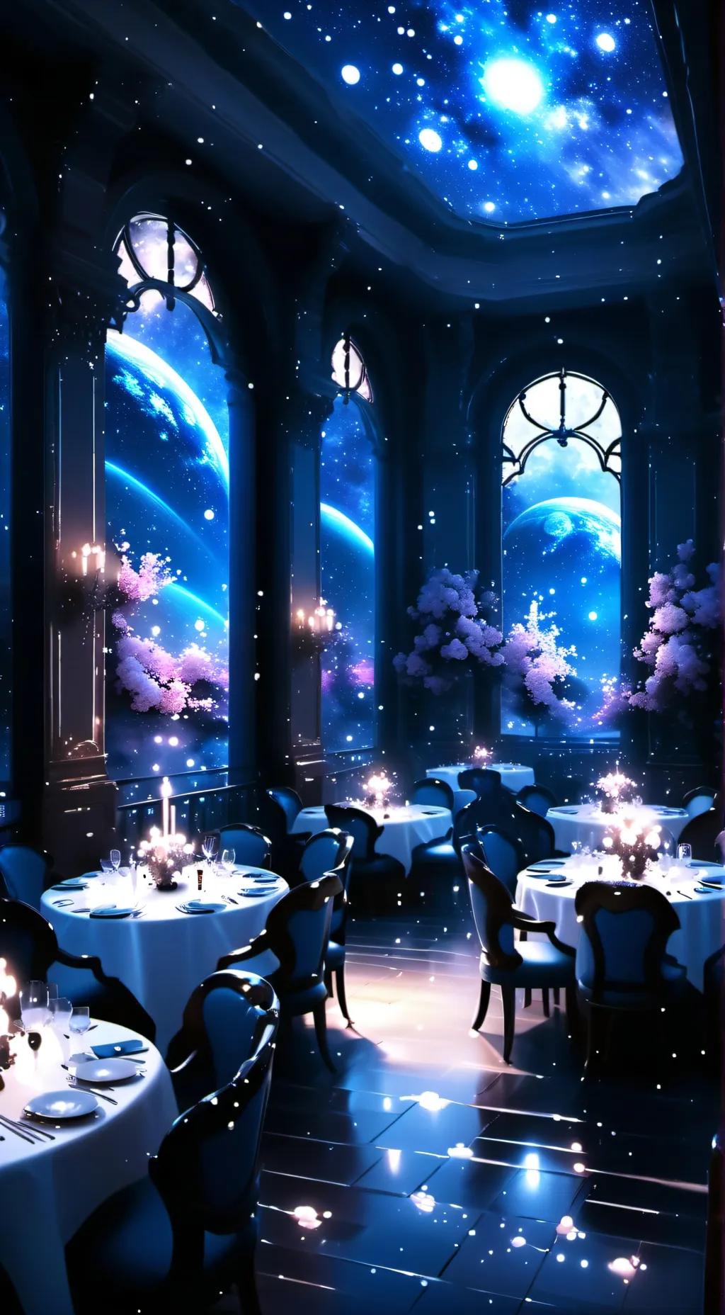 ai character: Mha restaurant  background