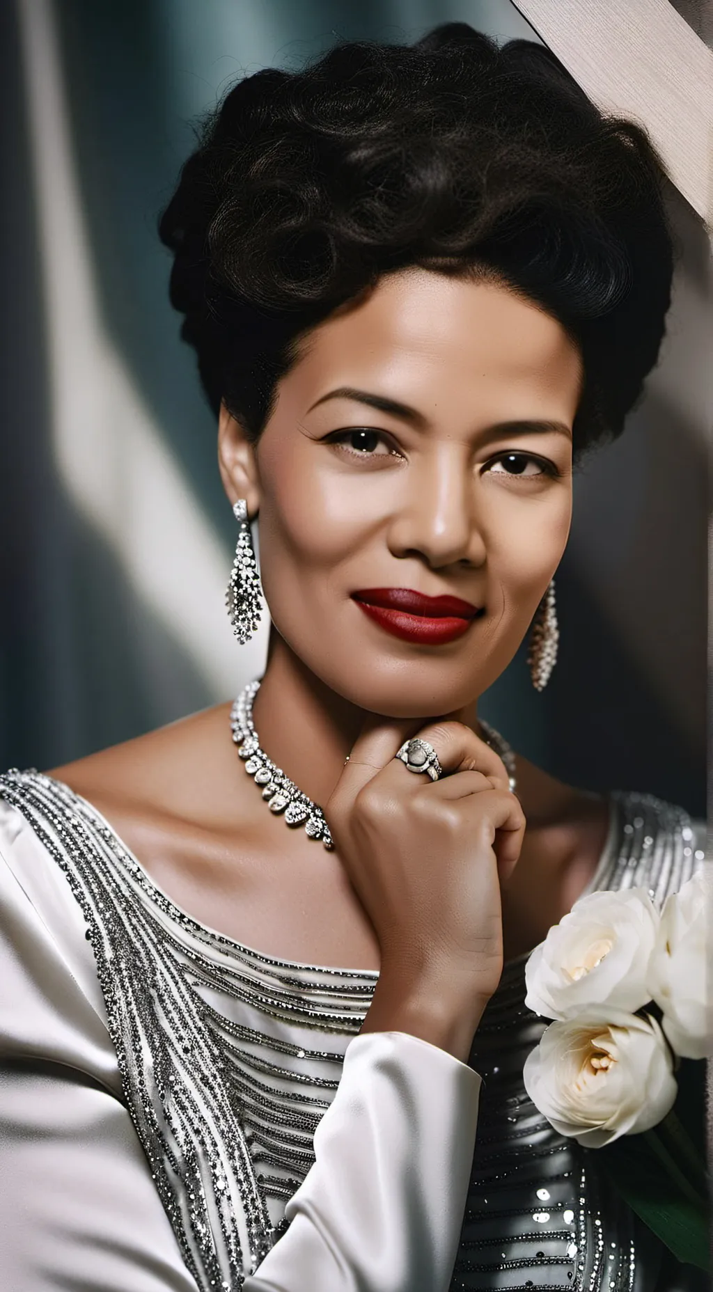 ai character: Billie Holiday background