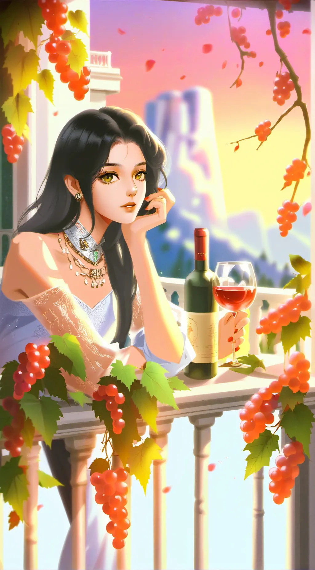 ai character: Ashley  background