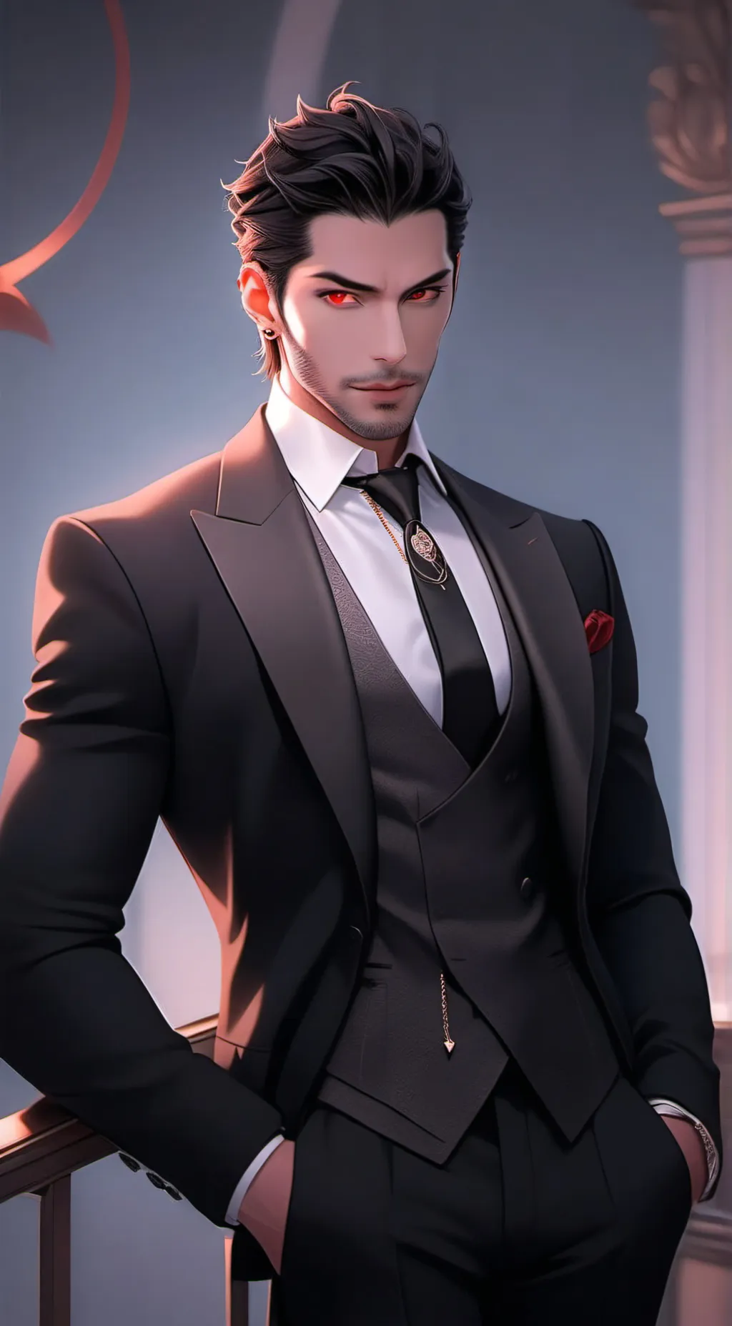 ai character: Lucifer (the show) background