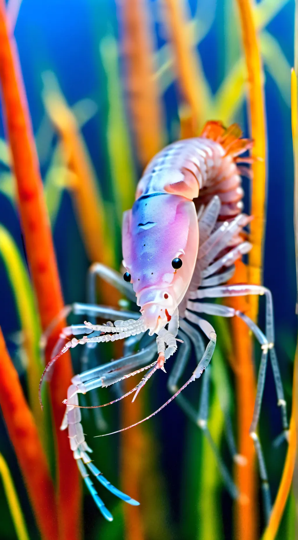 ai character: Shrimpo background