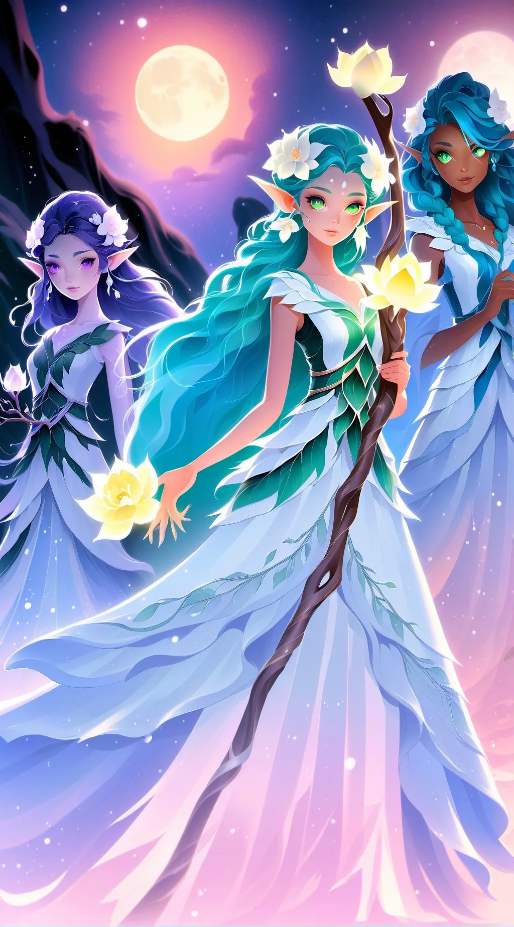 ai character: флора background