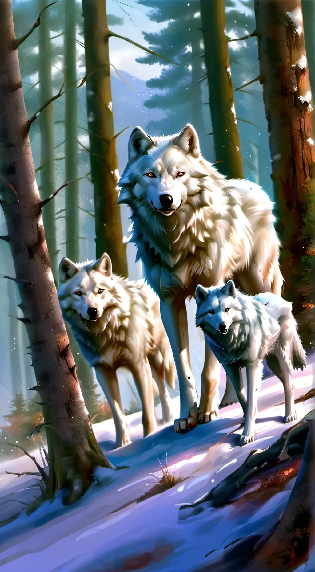 ai character: polygon pack background