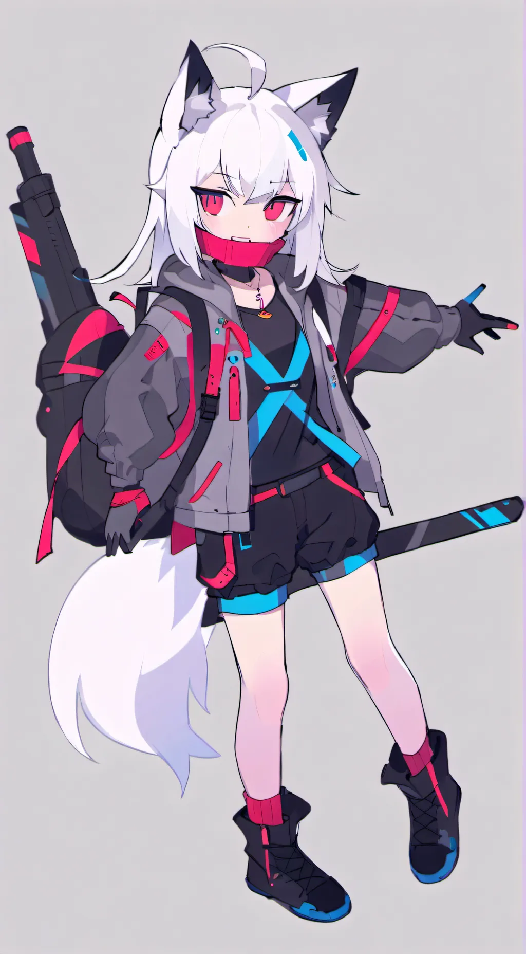 ai character: Protogen maker background