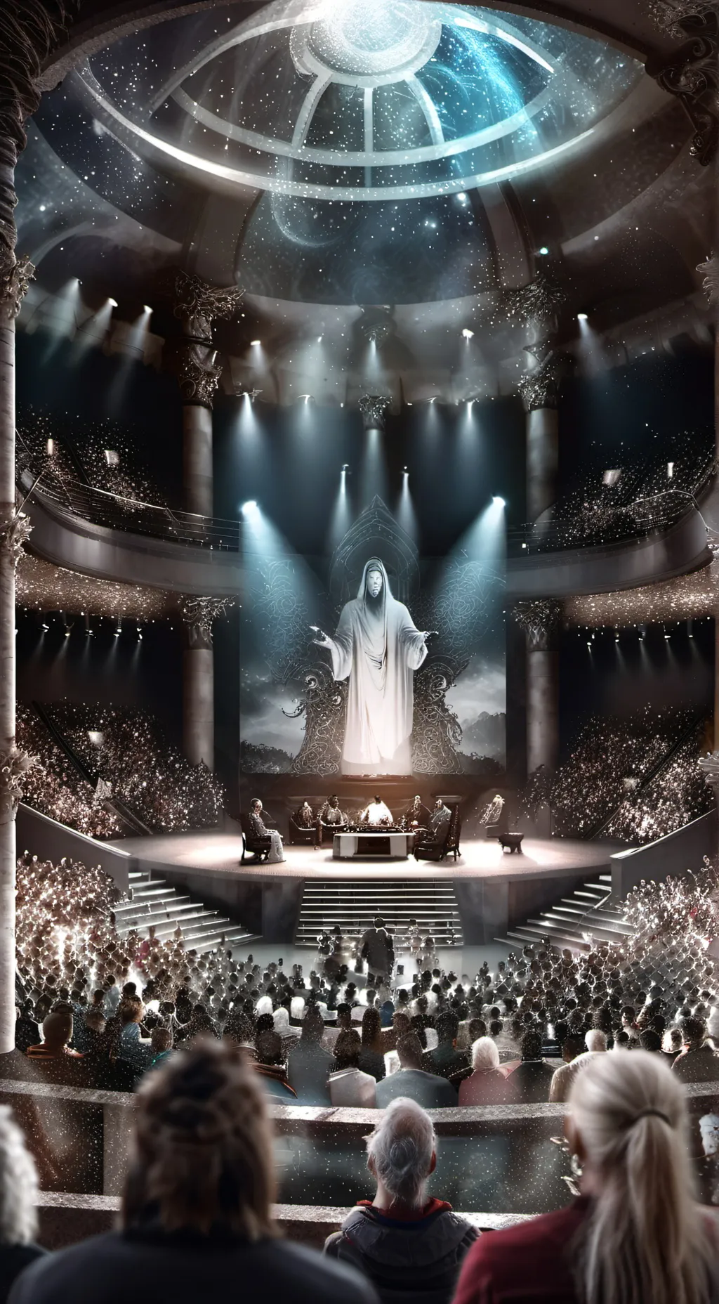 ai character: Comedy show!  background