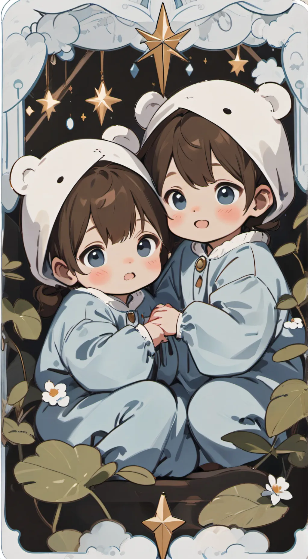 ai character: Mia and Claire background