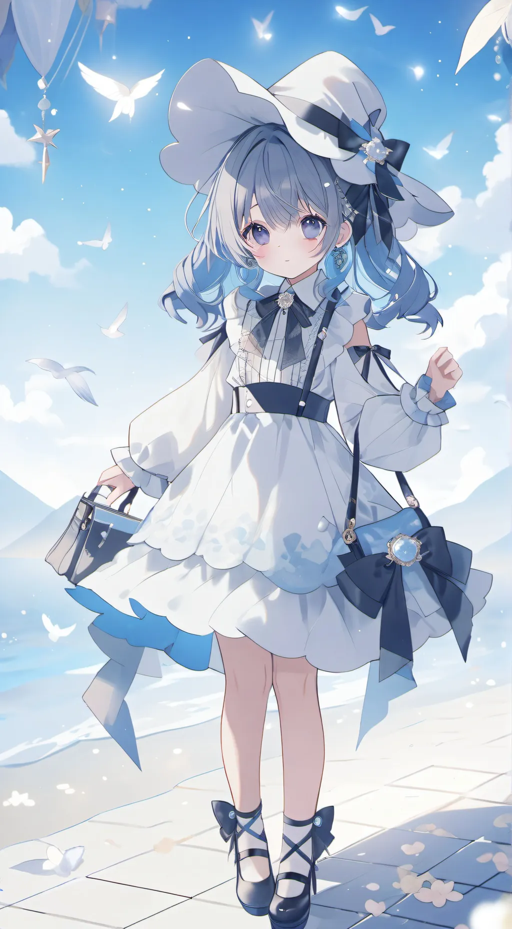 ai character: vee is a...📺🧜‍♀️ background