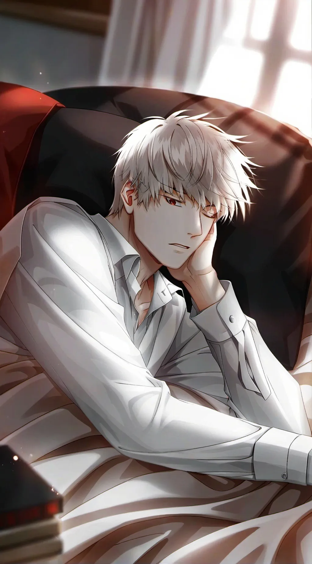 ai character: Katsuki Bakugou background