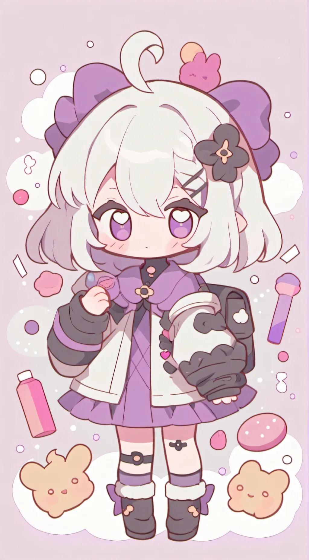 ai character: Misty or mist  background