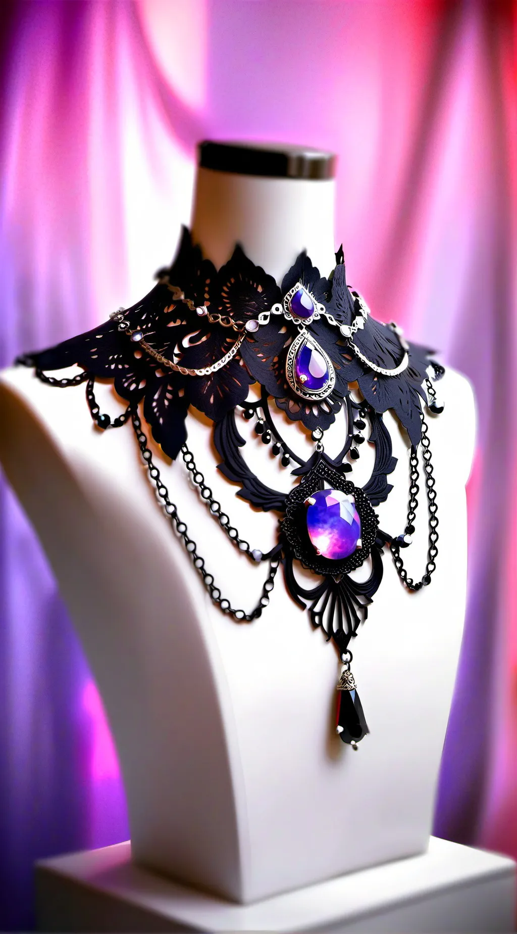 ai character: necklaces  background