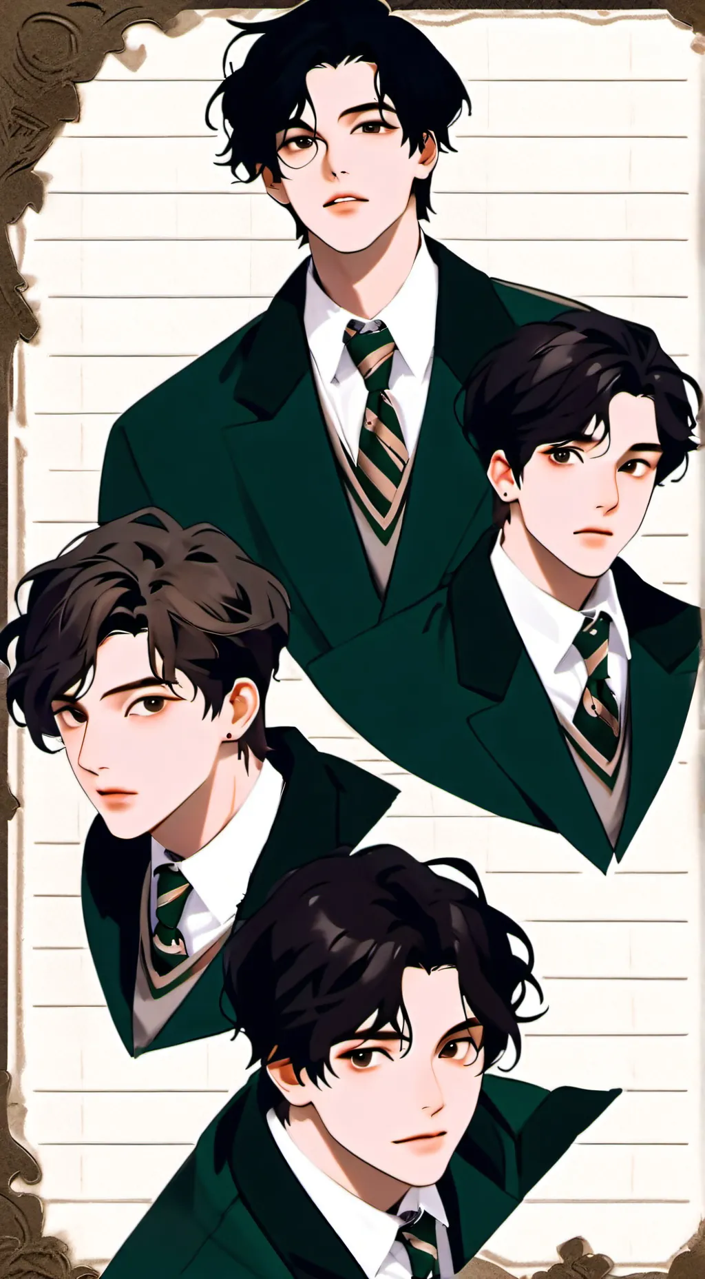 ai character: Slytherin Boys background