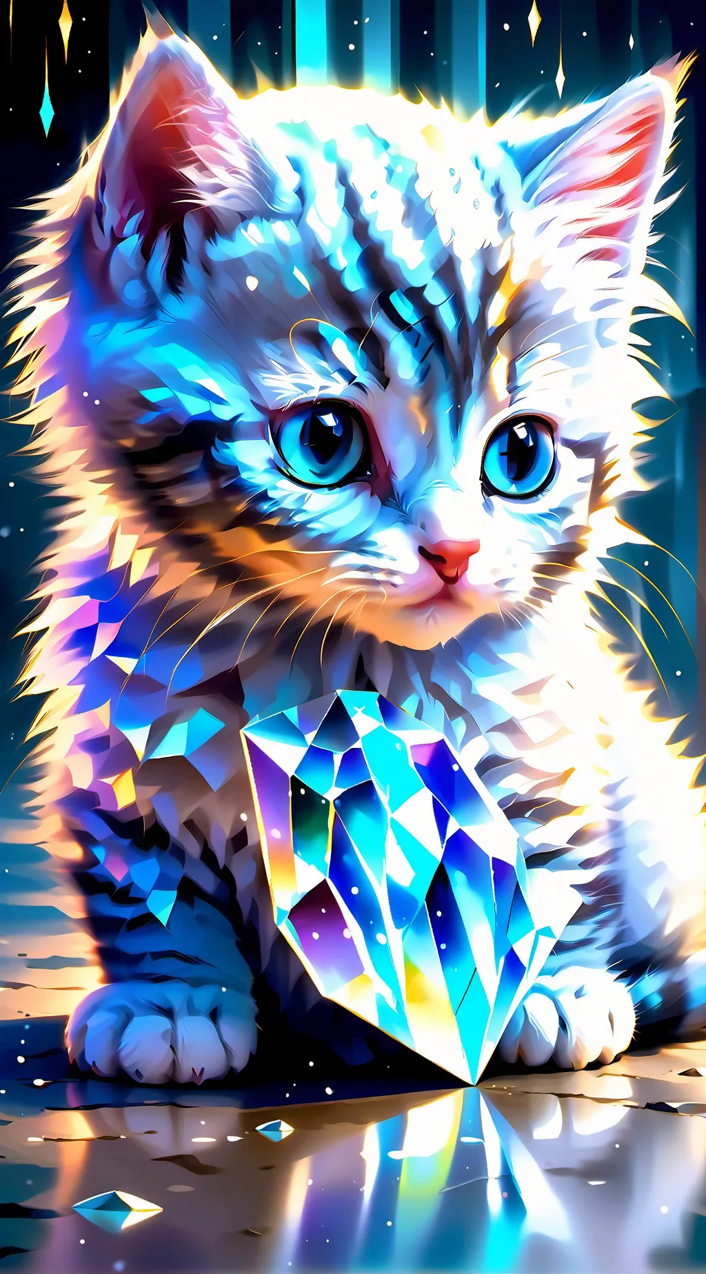ai character: No home kitty😿 background