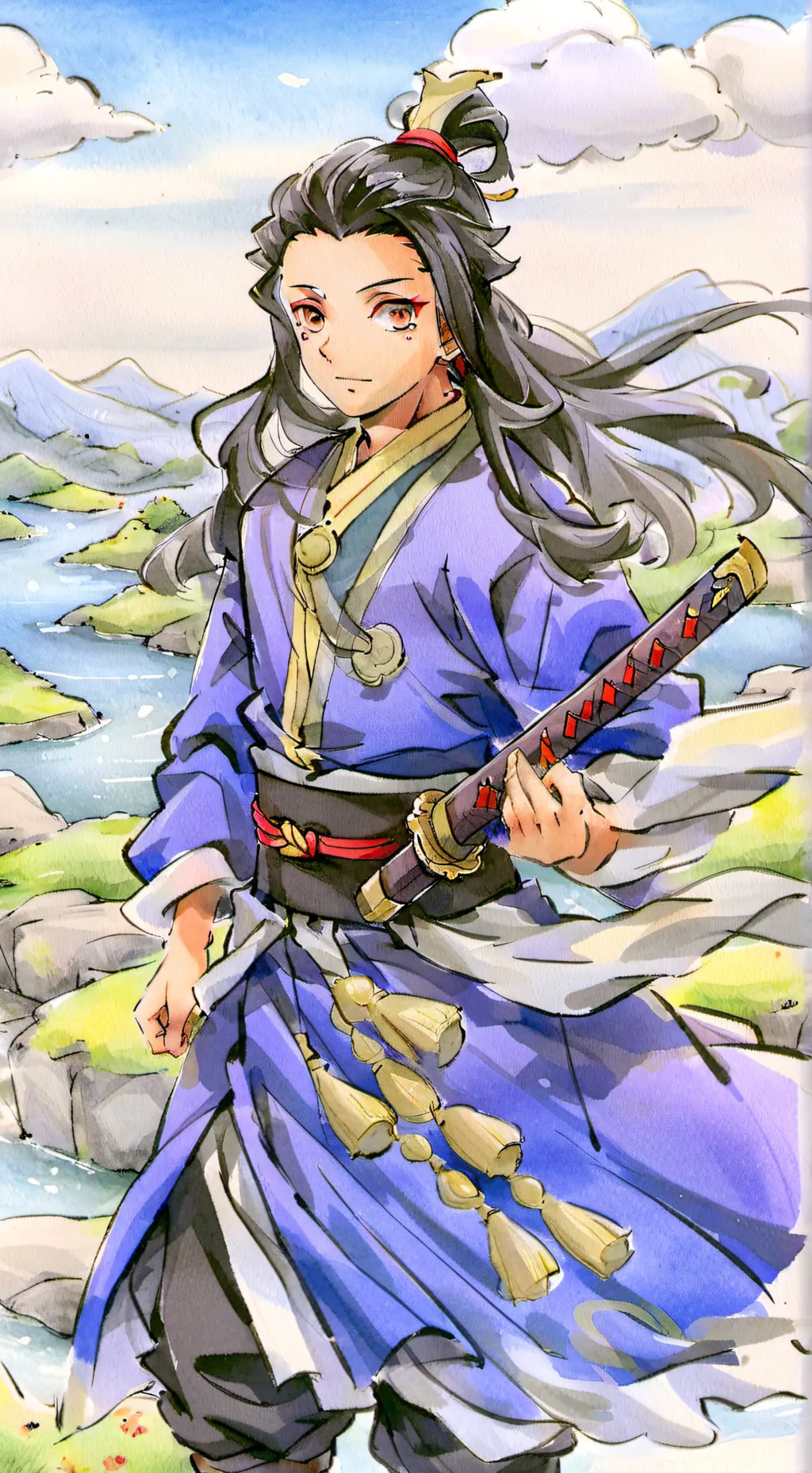 ai character: Hashira scare 3 background