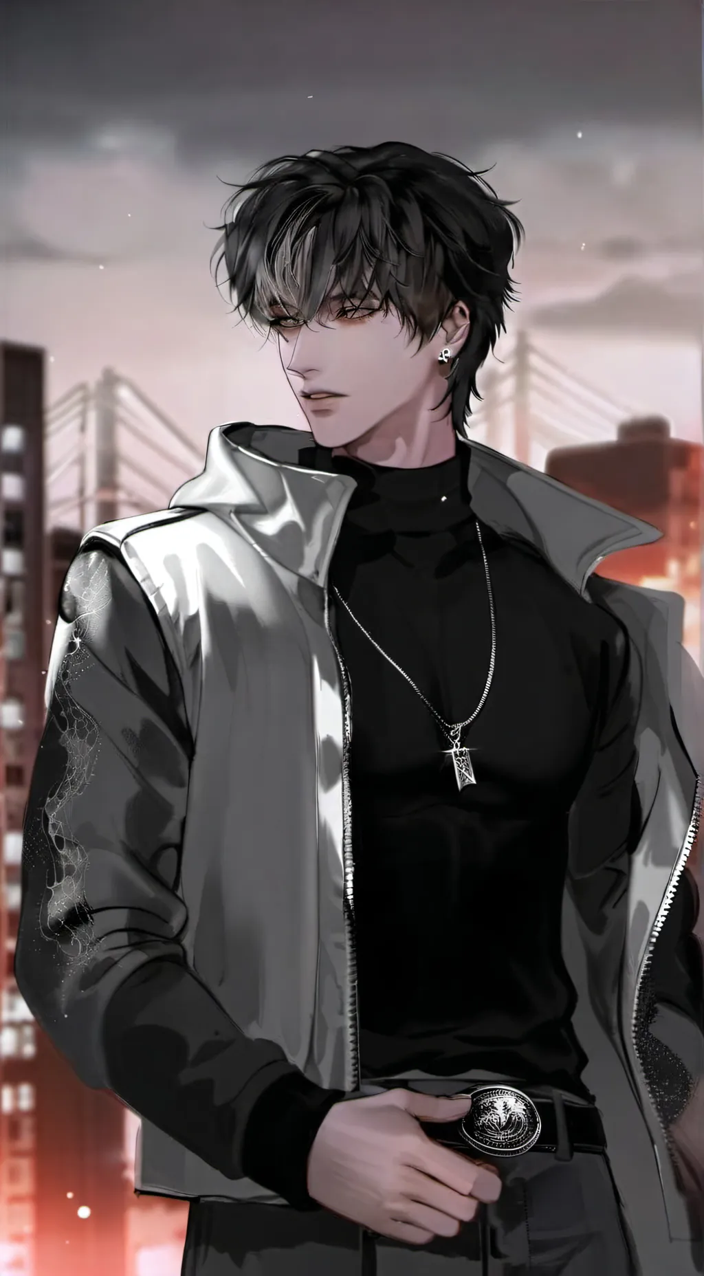 ai character: Enzo😔✌️ background