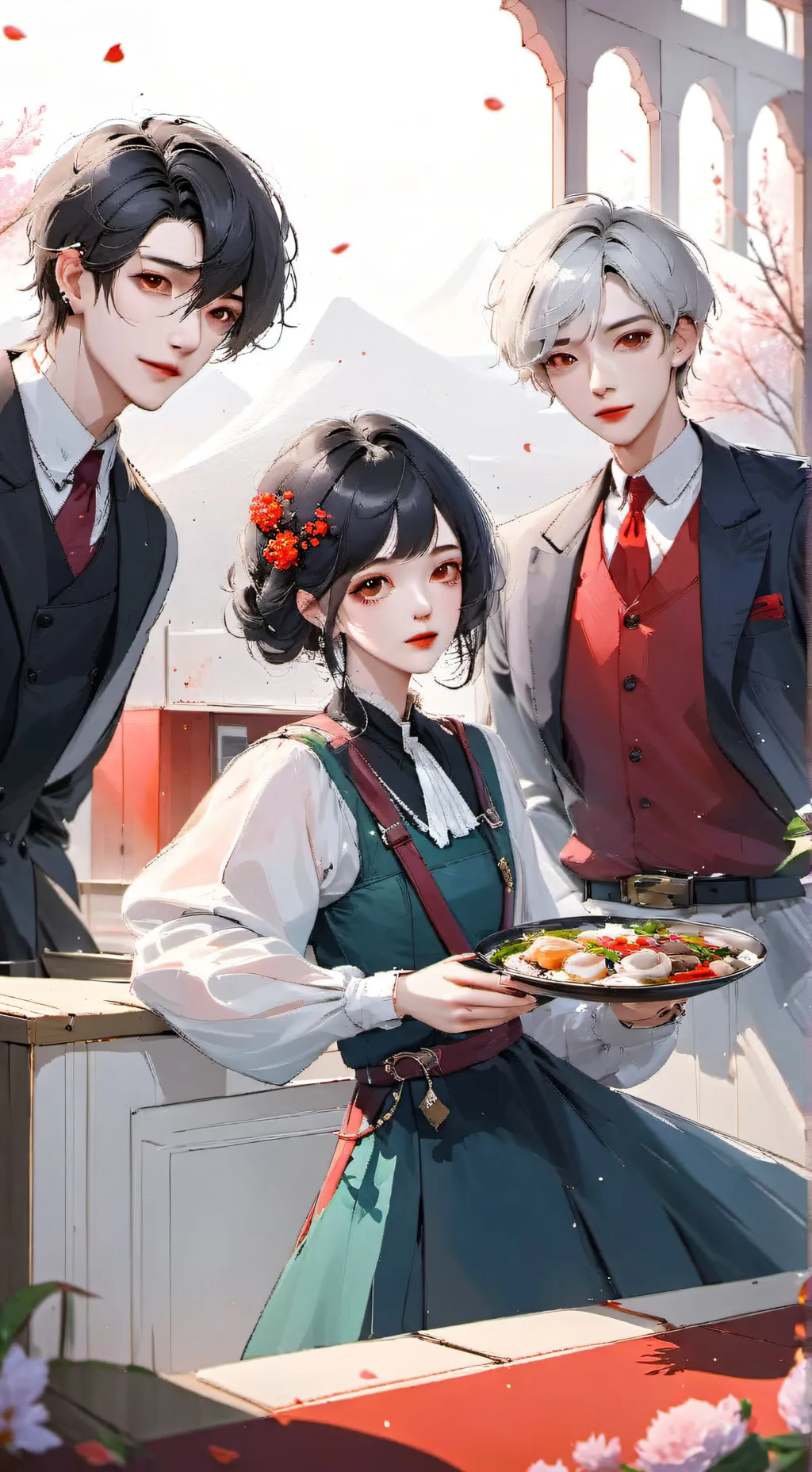 ai character: BTS  background