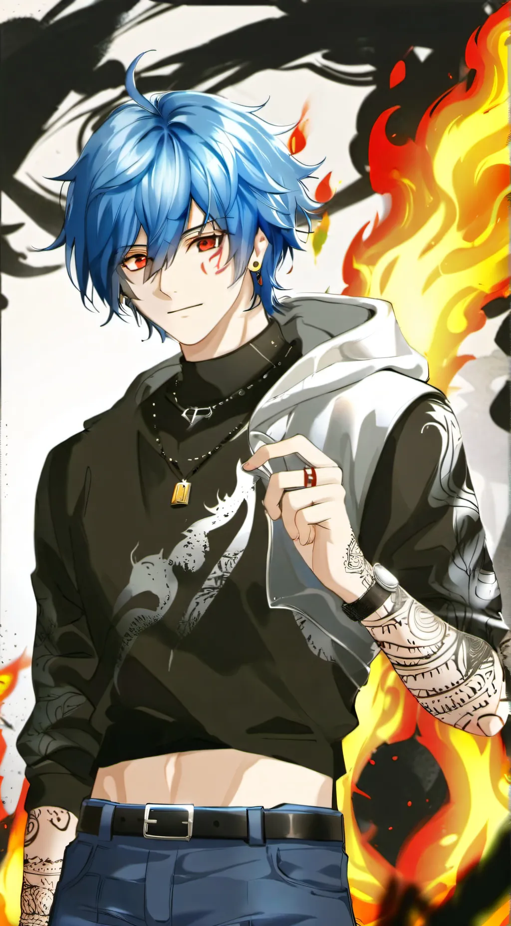 ai character: shomura todoroki  background