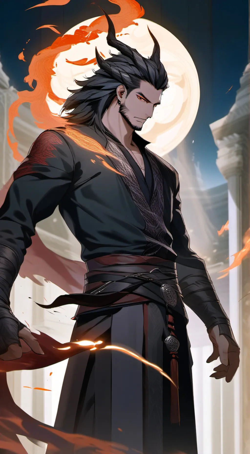 ai character: Haku background