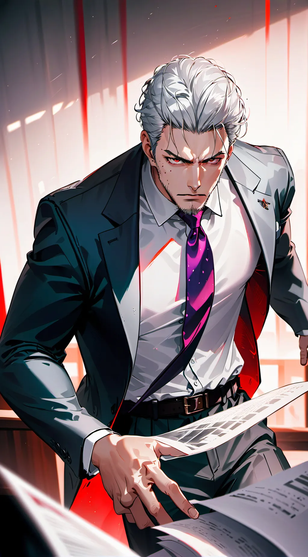 ai character: Strict principle background