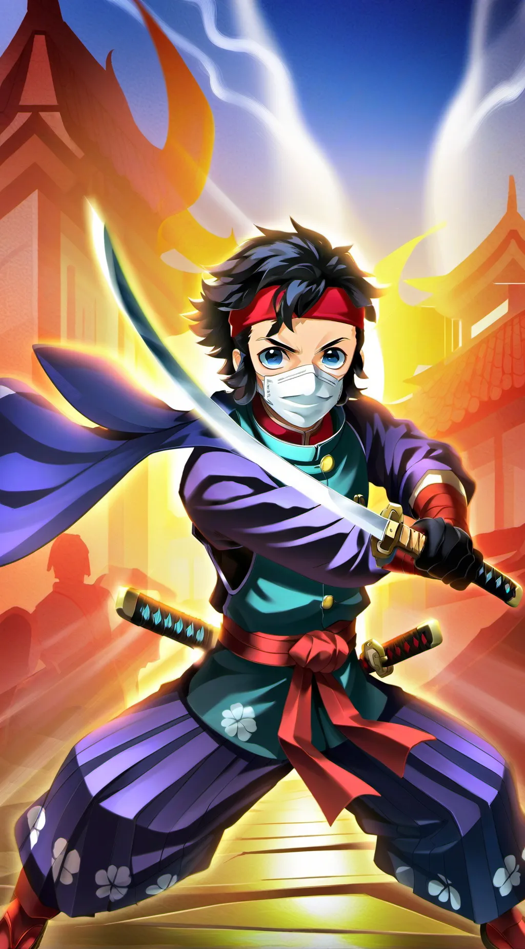 ai character: Demon Slayer background