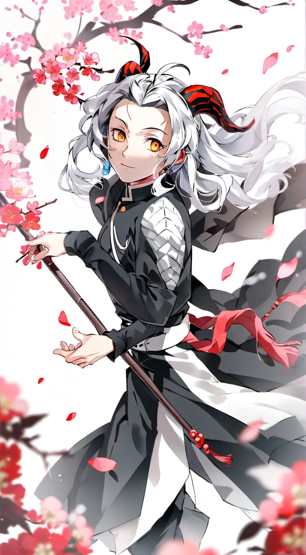 ai character: Hashira+demons  background