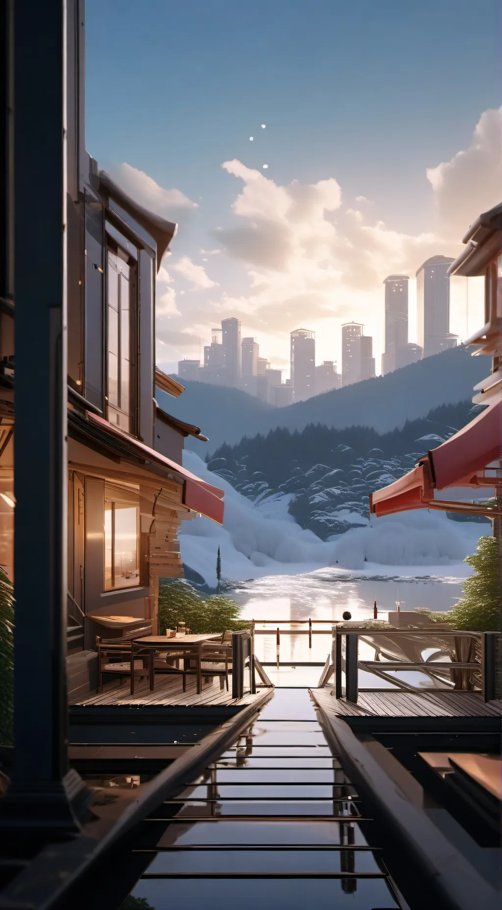 ai character: City background