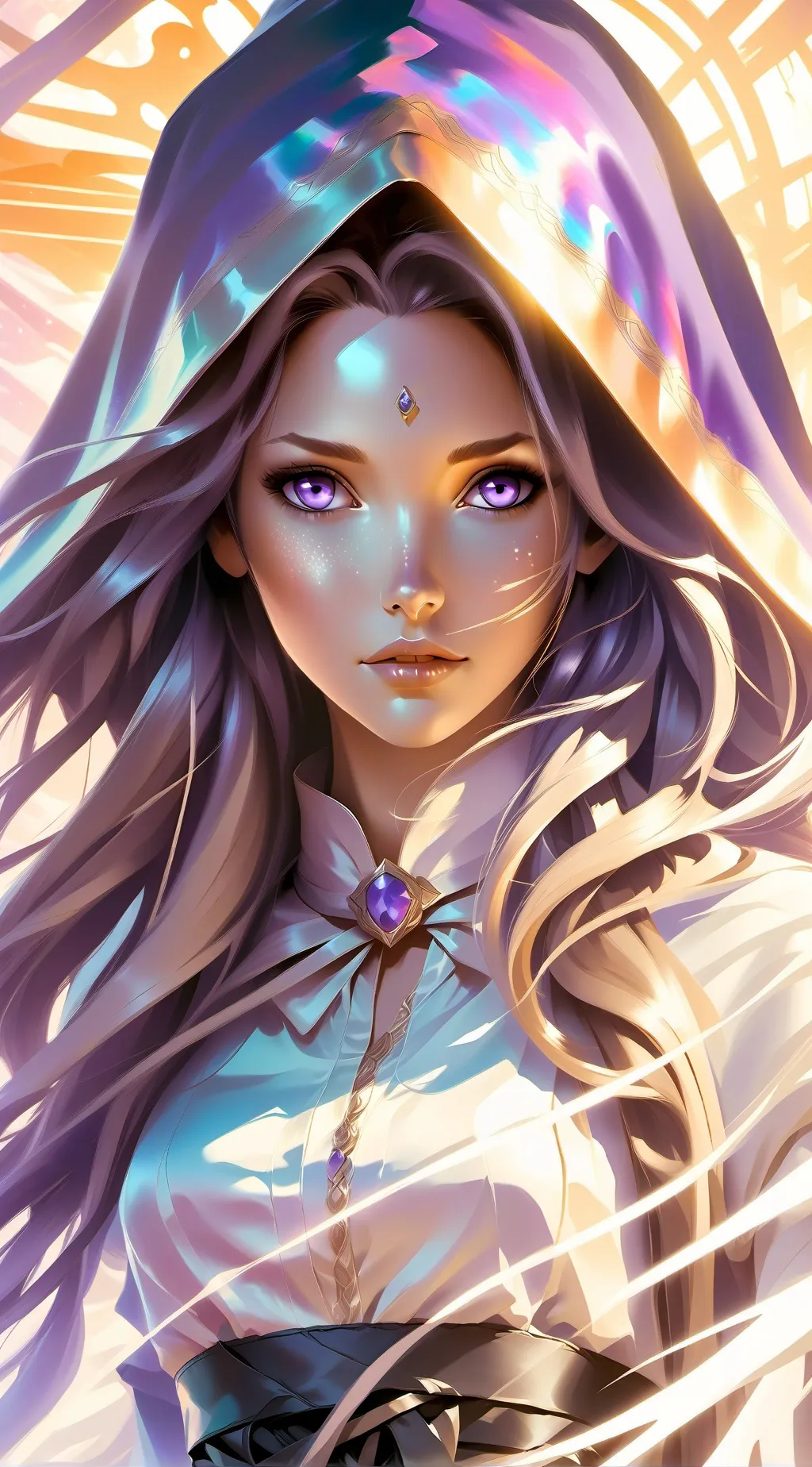 ai character: Luna background