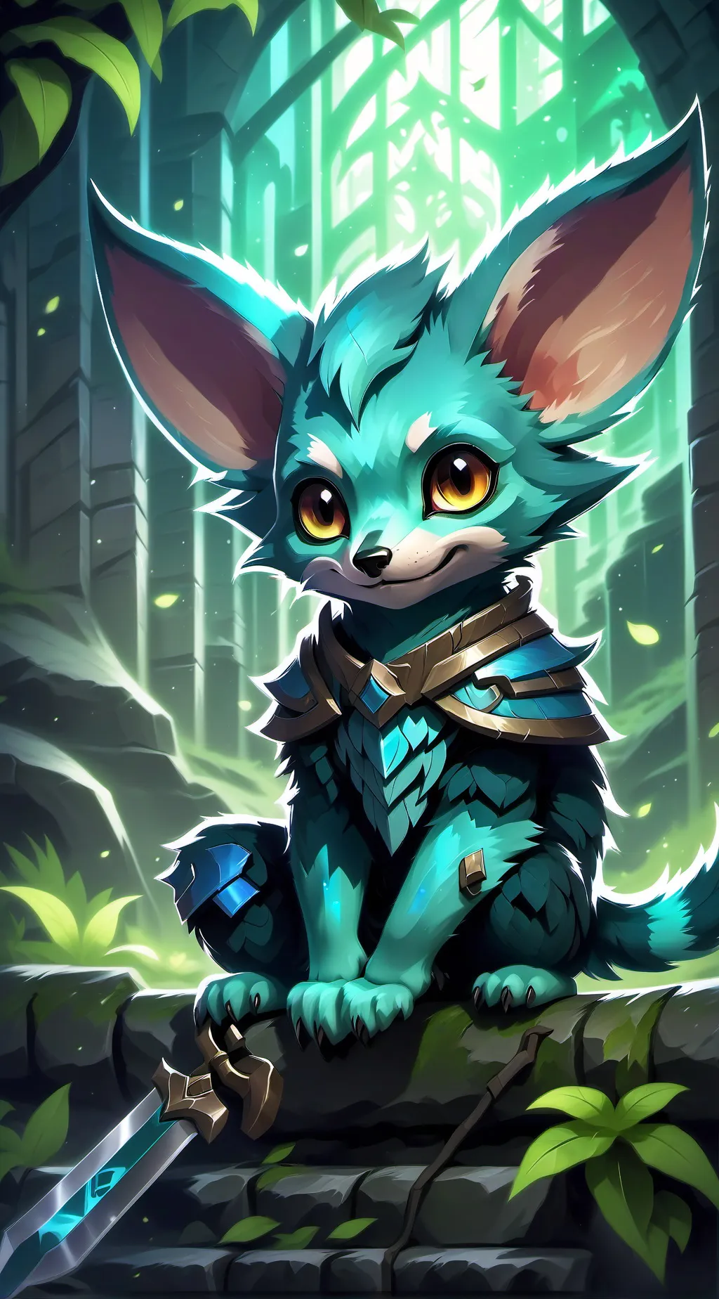 ai character: ZACH the Fox background