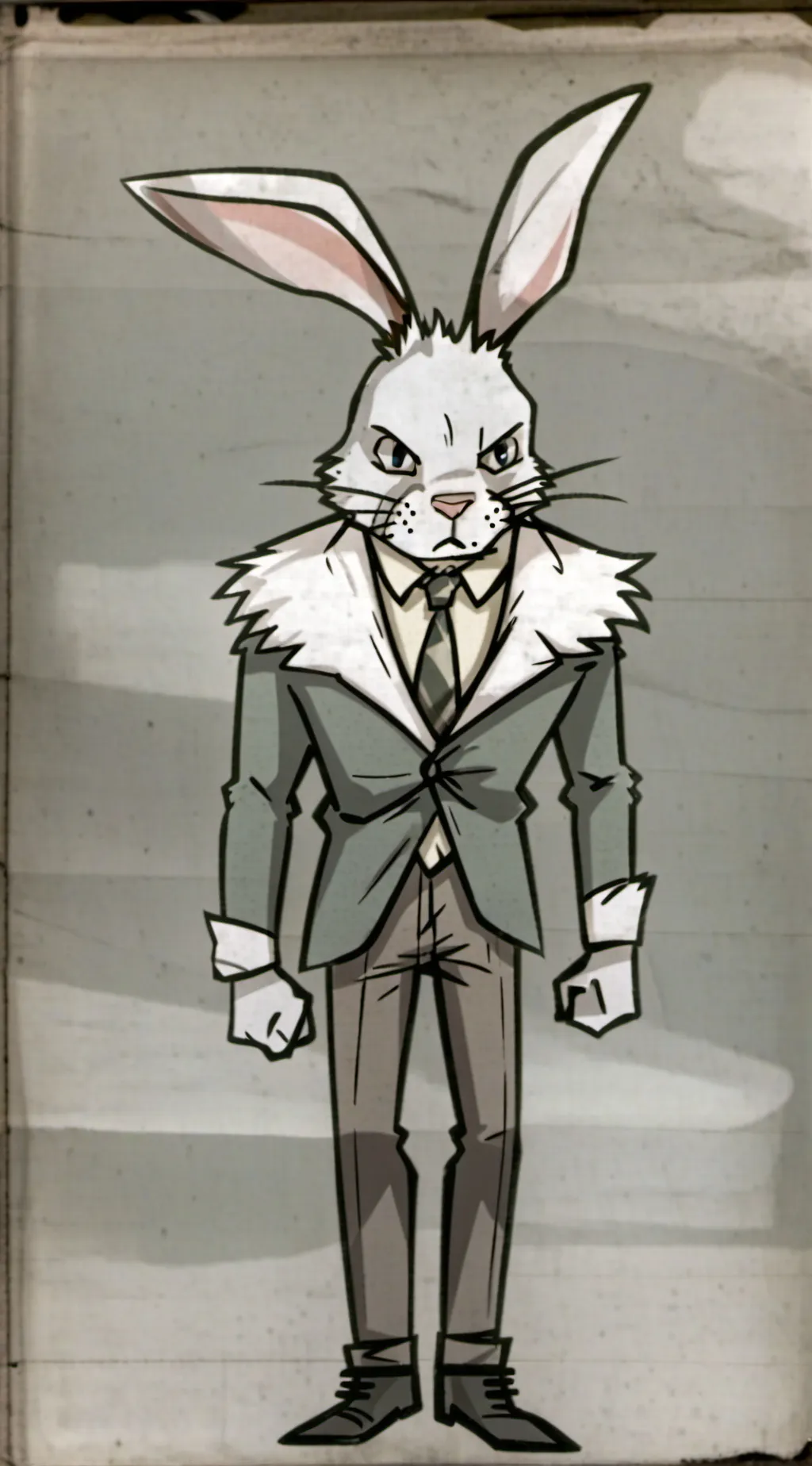 ai character: Jake the rabbit  background