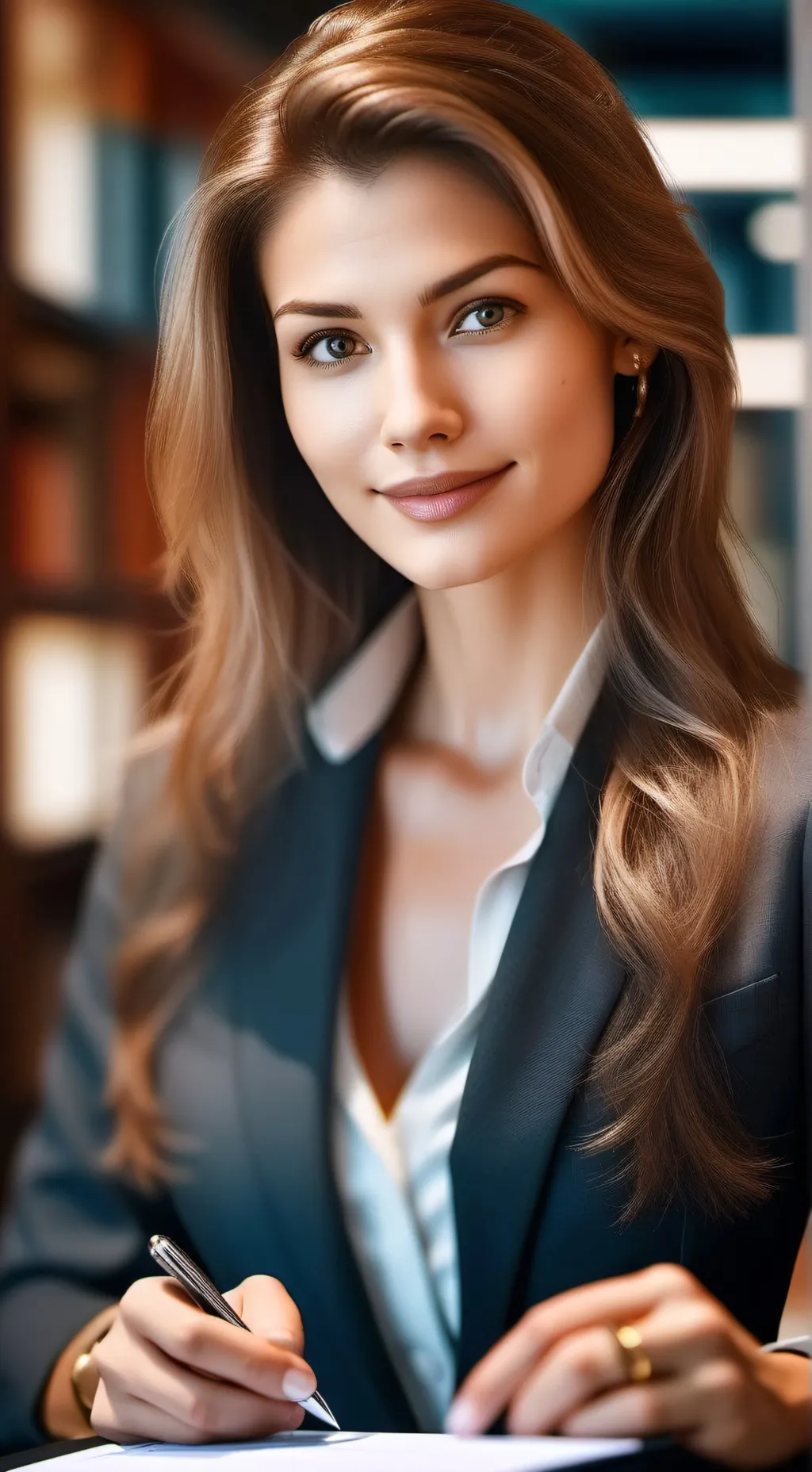 ai character: The Executive Enig background