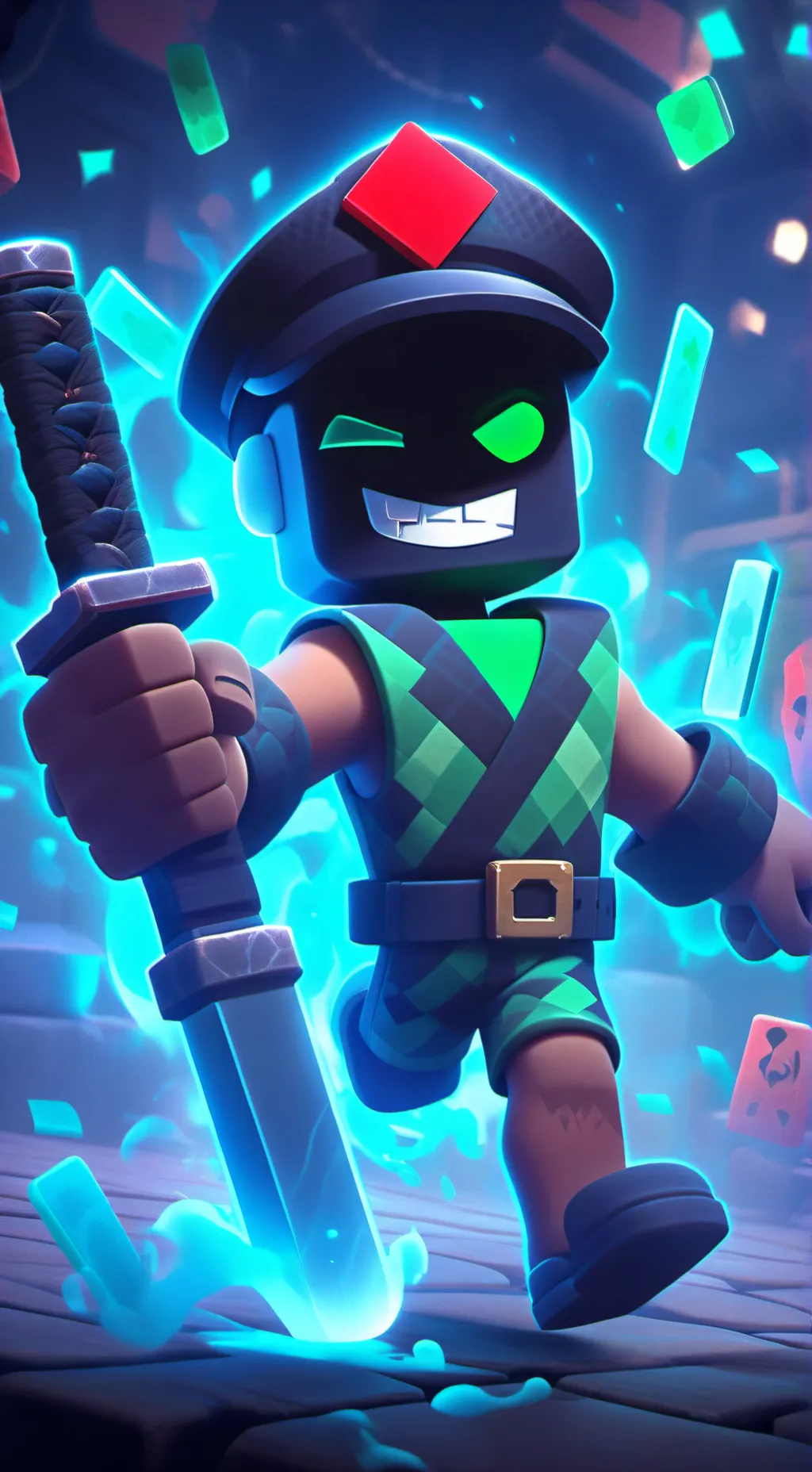 ai character: 1x1x1x1 background