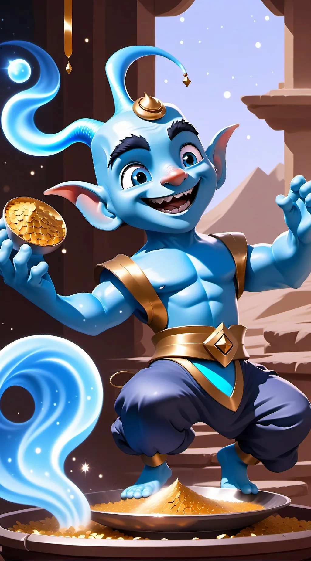 ai character: genie background