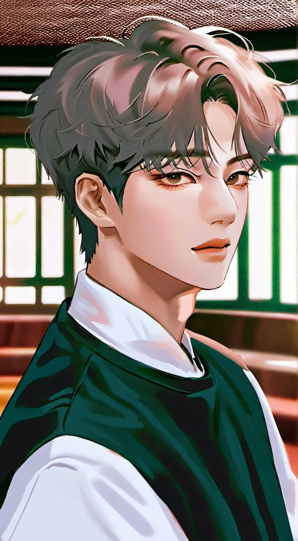 ai character:  hyunwoo background