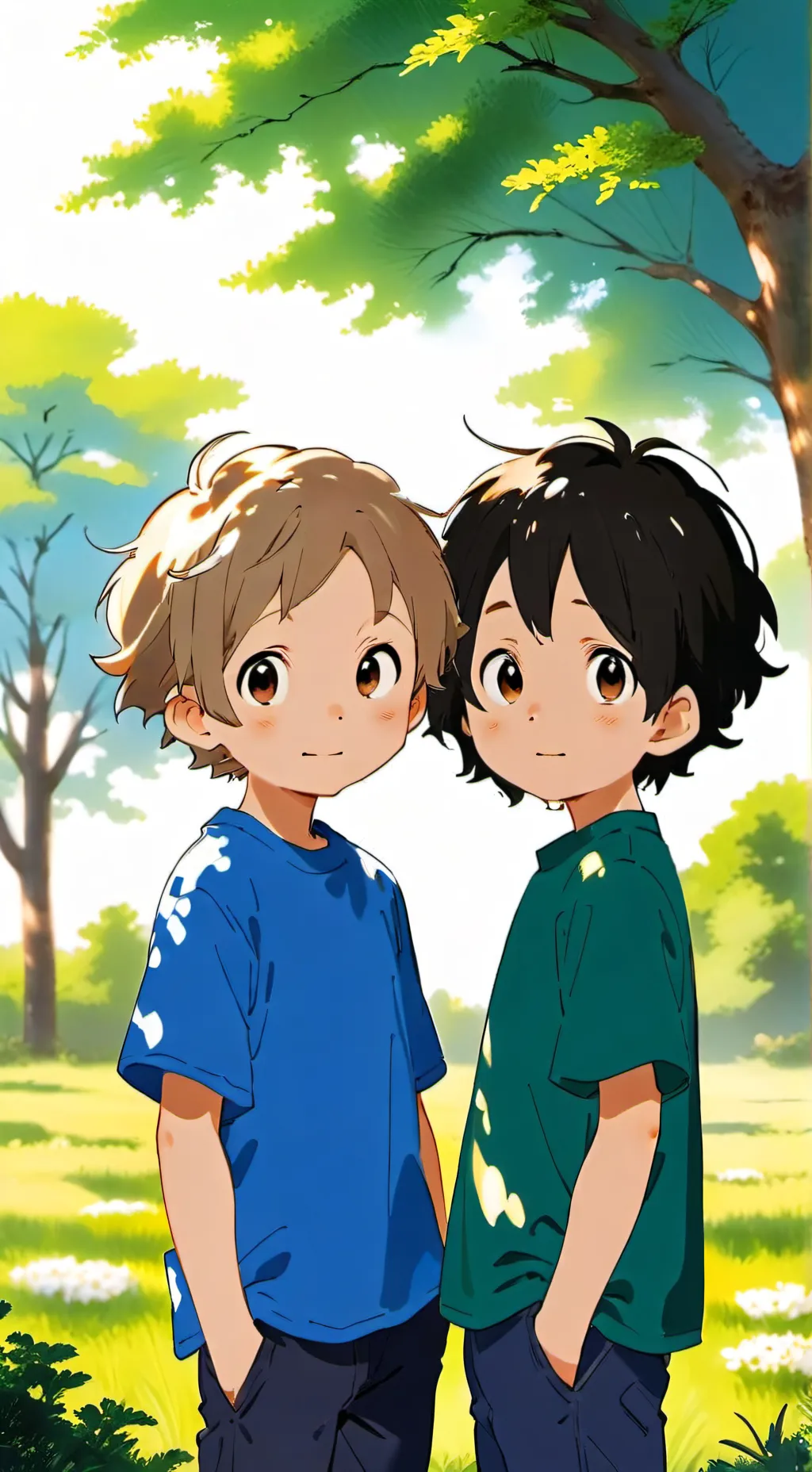 ai character: Super Twins background