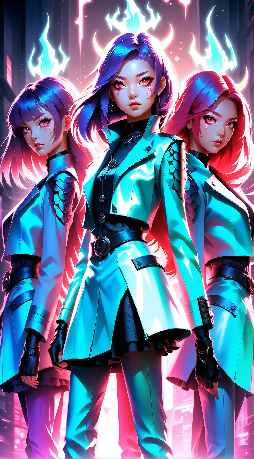 ai character: kpop demon hunters background