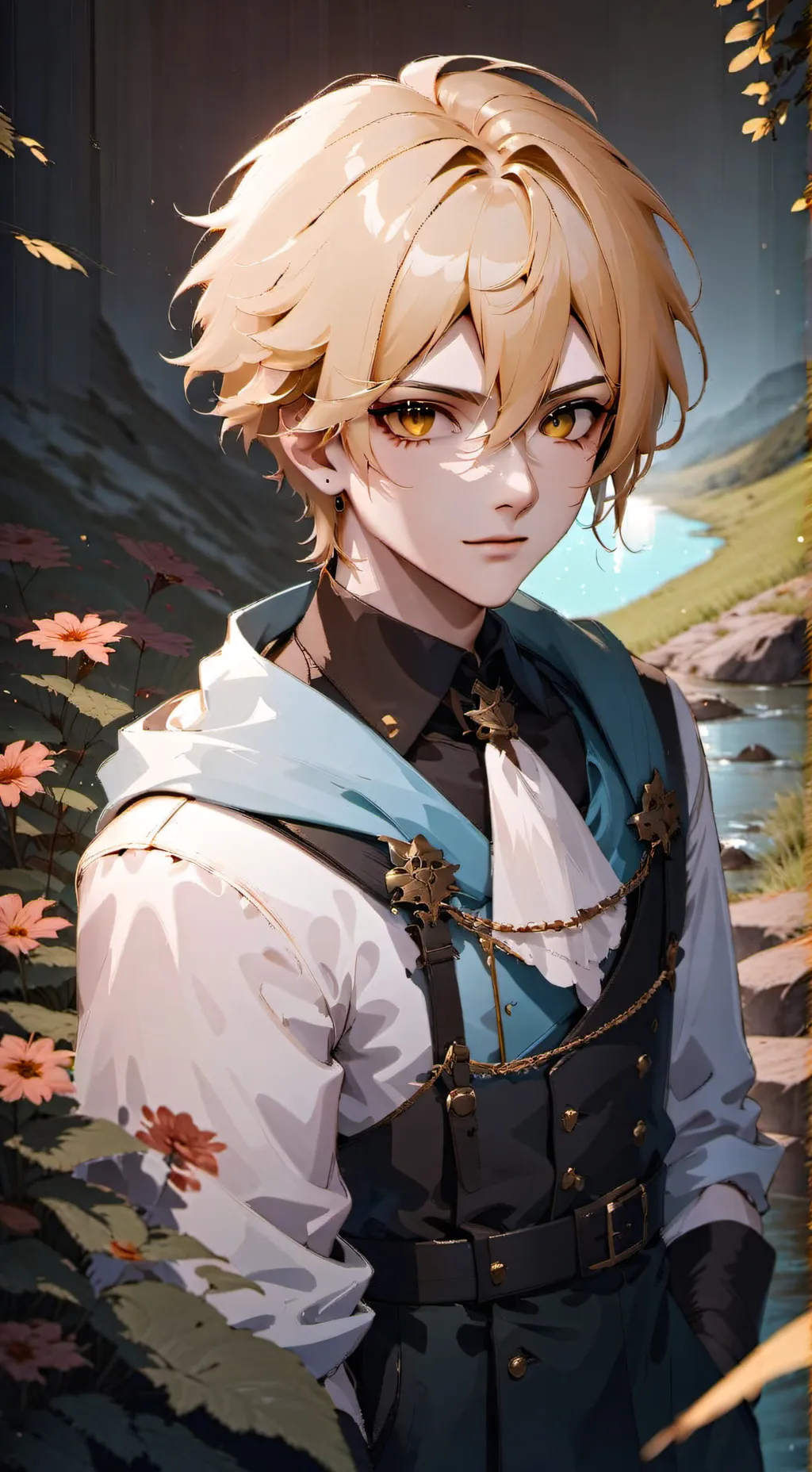 ai character: Lion background