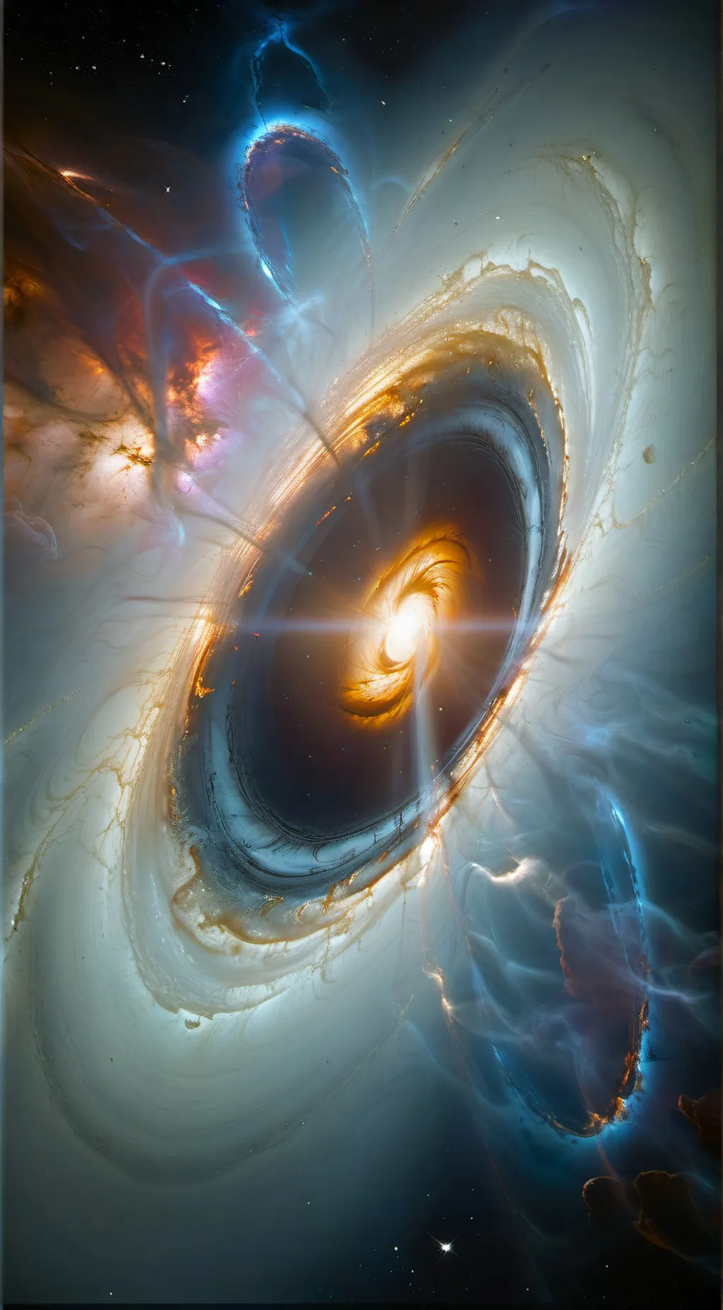 ai character: black hole background