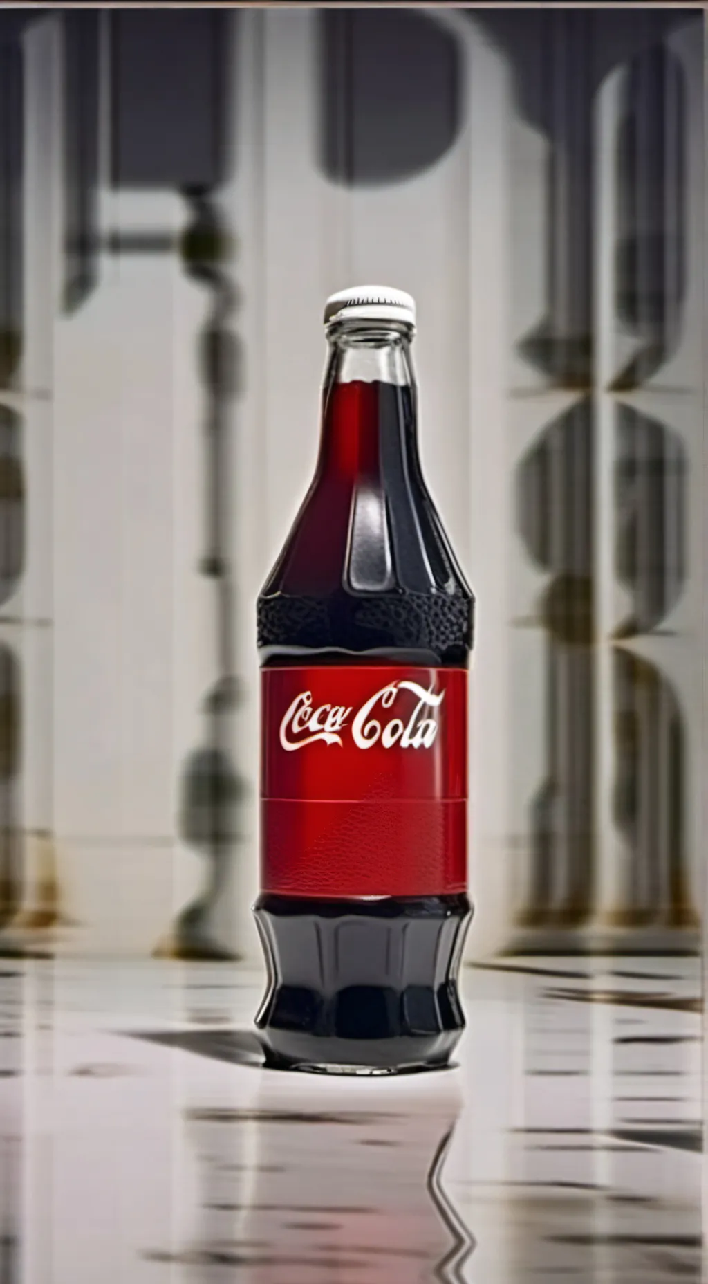 ai character: CocaCola background