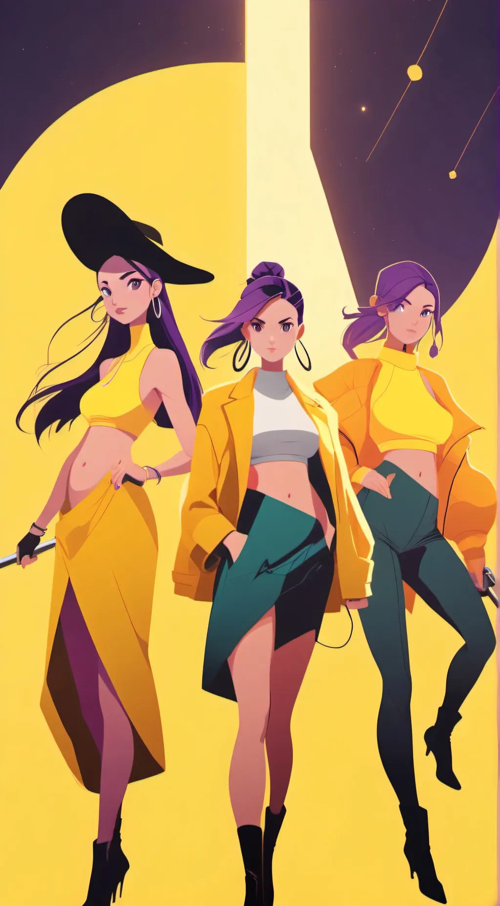 ai character: huntrix pregnat background