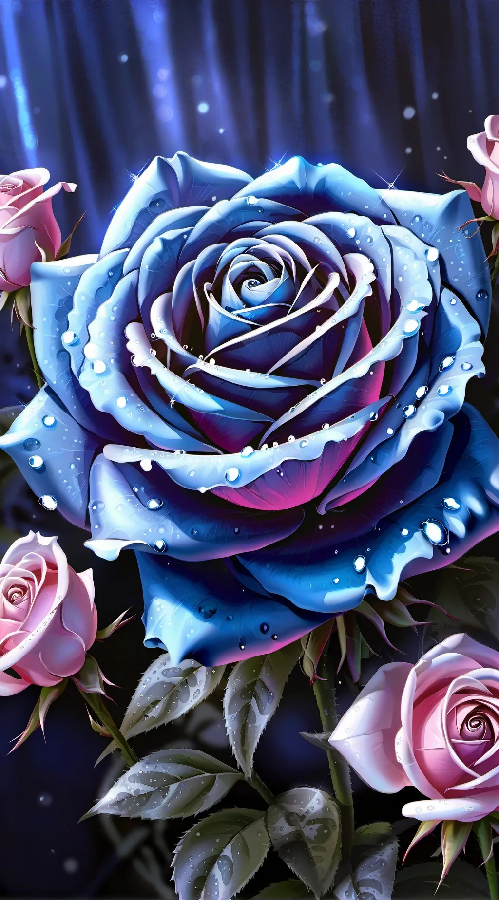 ai character: Love flower background