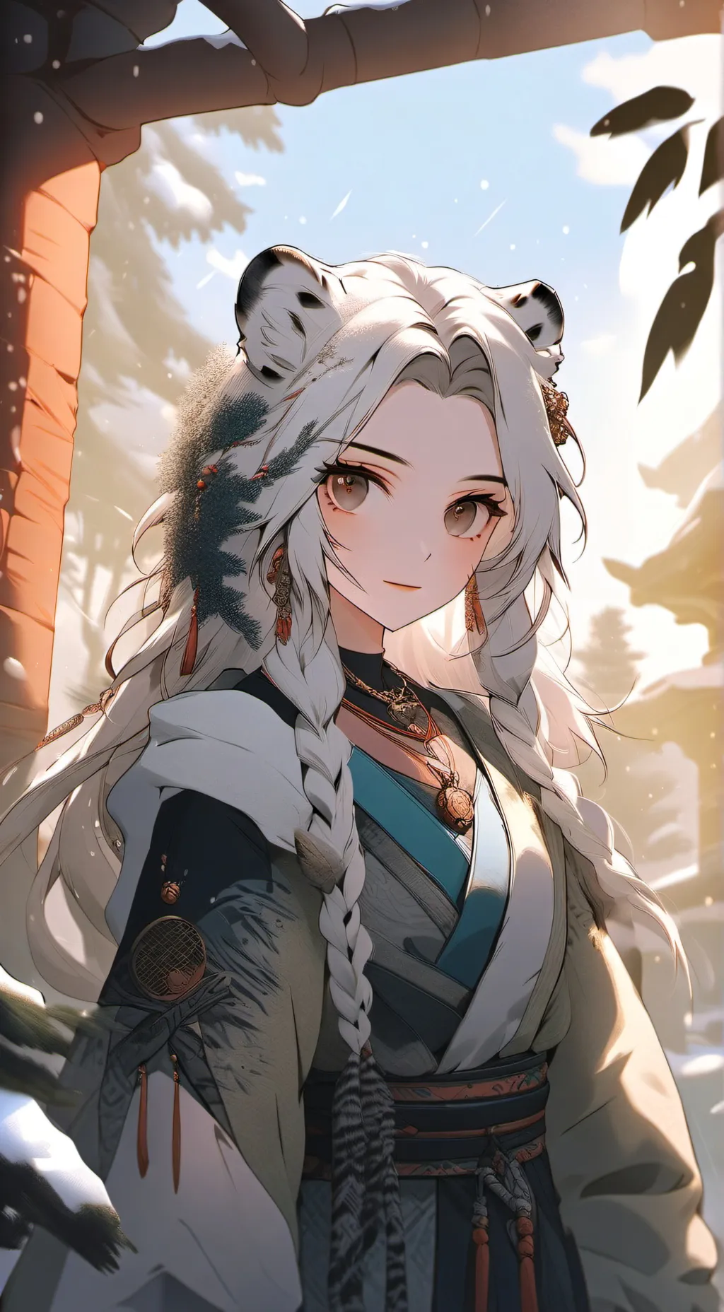 ai character: Daffodil background