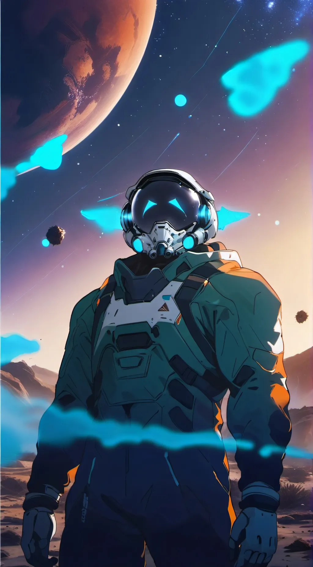 ai character: Stranded RPG background