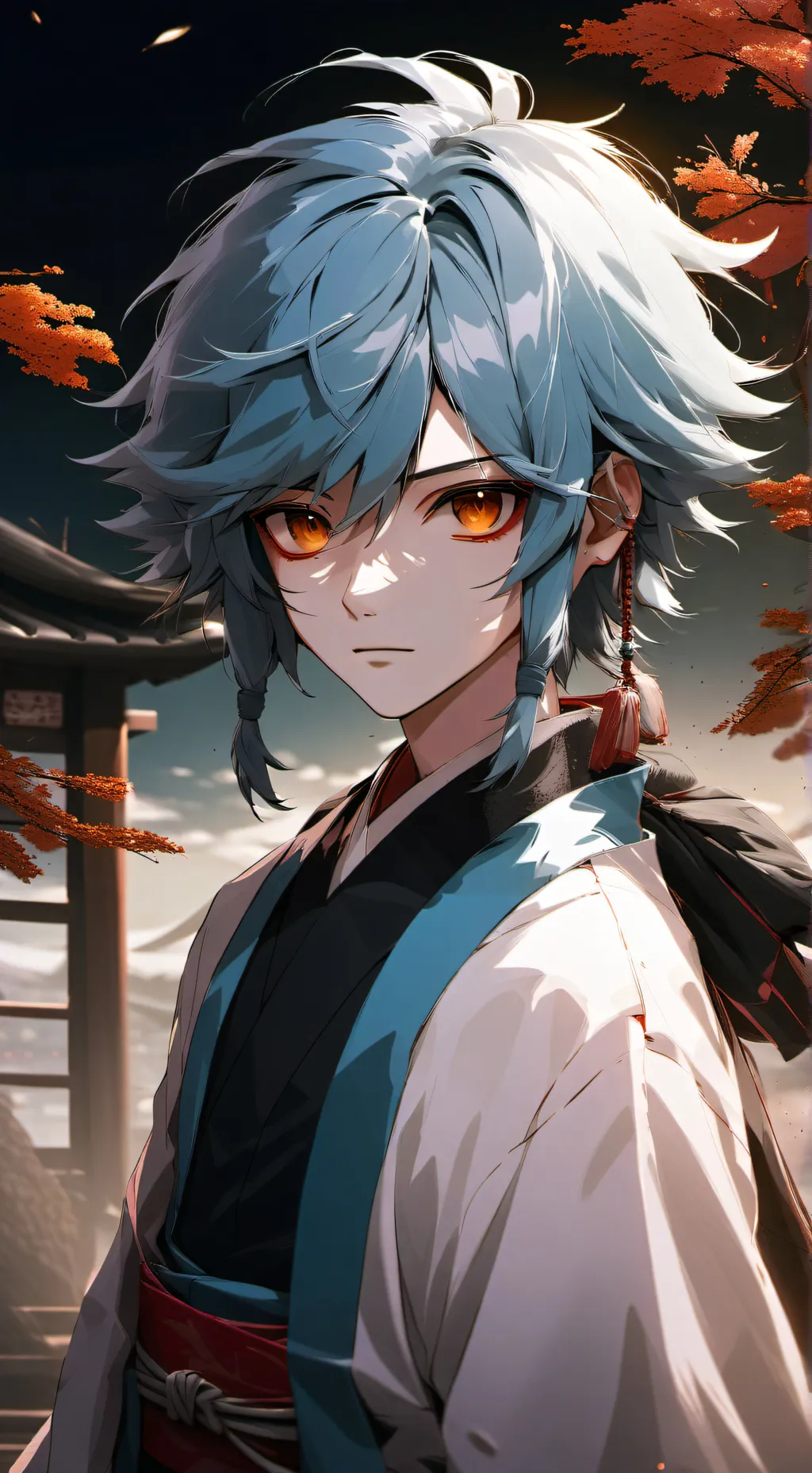 ai character: Mitsuki boruto background