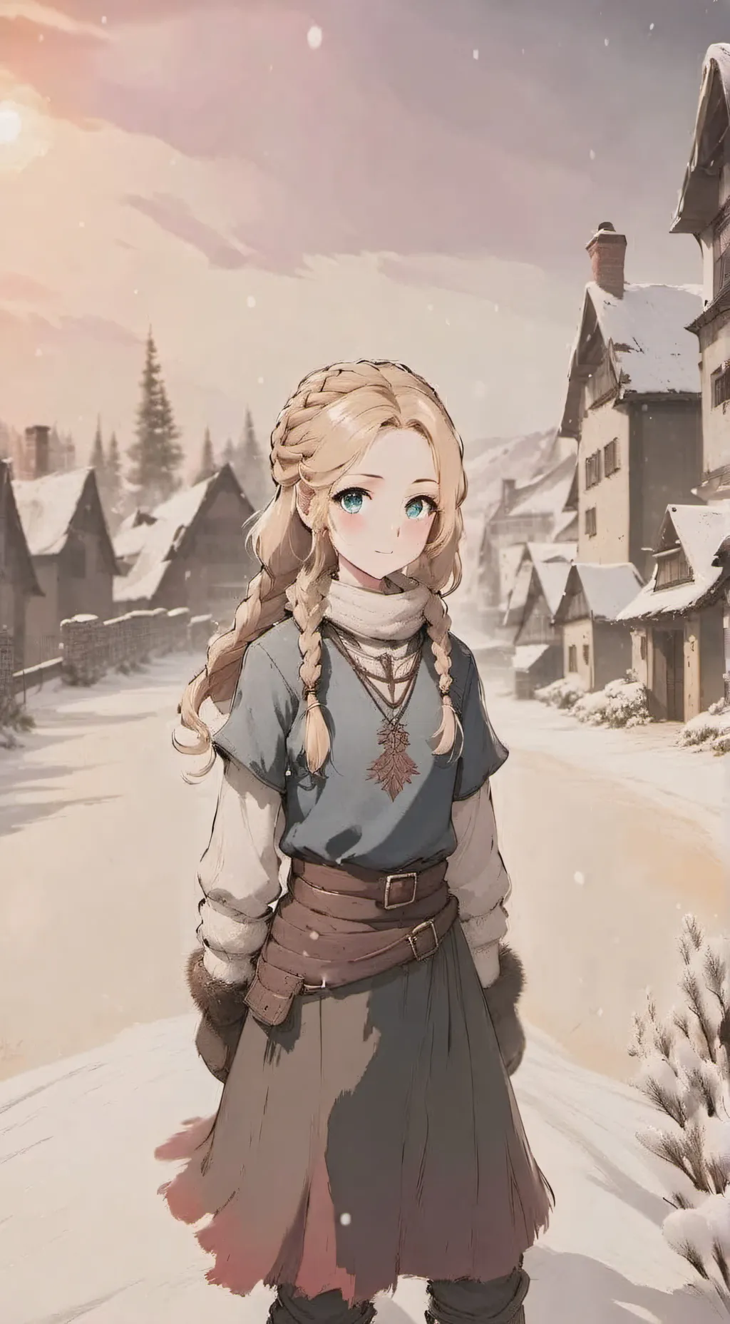 ai character: Грета  background